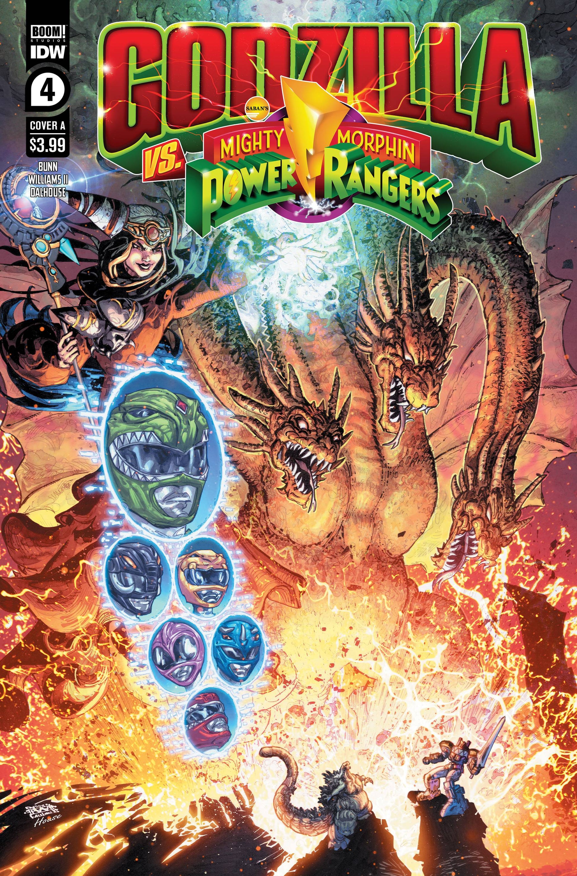 GODZILLA VS MMPR #4 (OF 5) CVR A  FREDDIE WILLIAMS