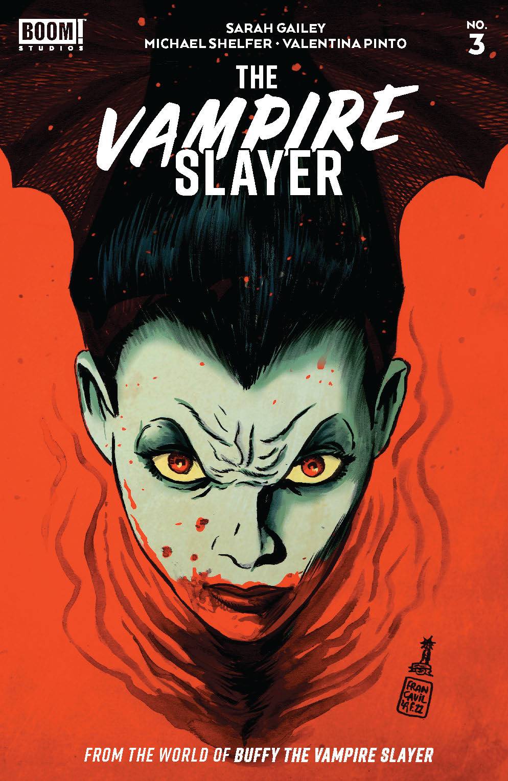 VAMPIRE SLAYER (BUFFY) #3 CVR B BLOOD RED FOIL