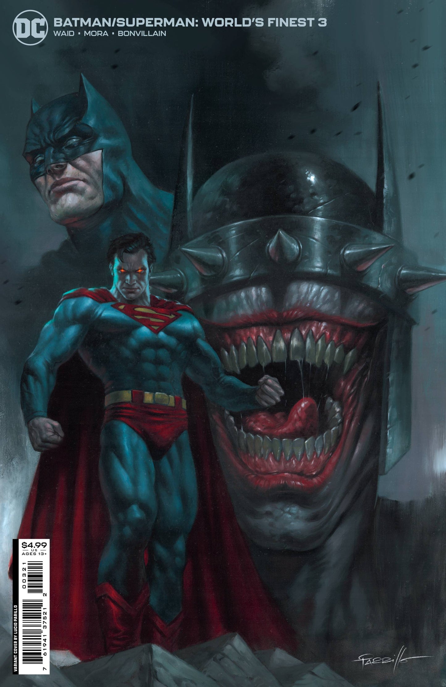 BATMAN SUPERMAN WORLDS FINEST #3 CVR B PARRILLO CARDSTOCK VAR