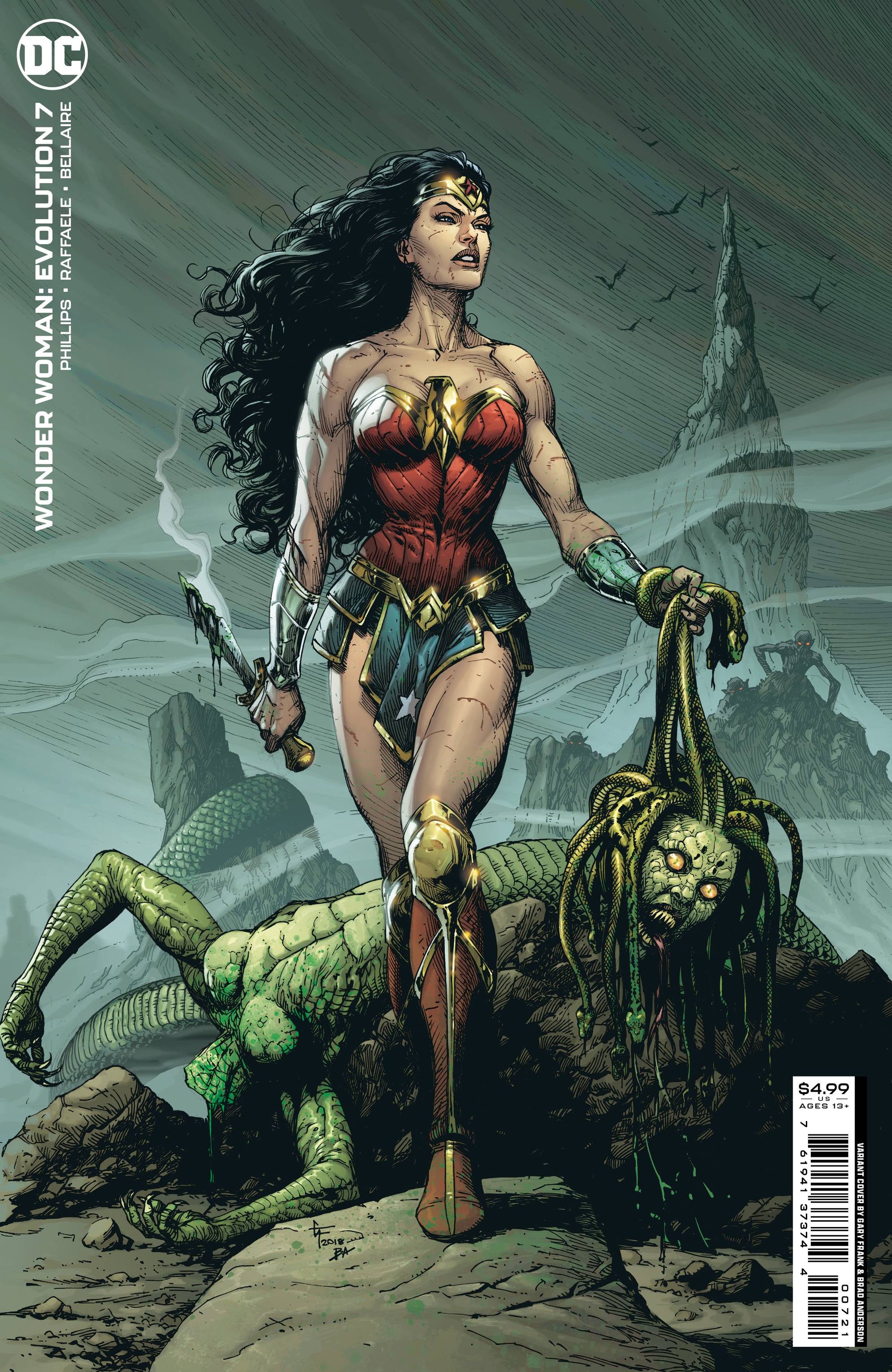 WONDER WOMAN EVOLUTION #7 (OF 8) CVR B FRANK CARD STOCK VAR
