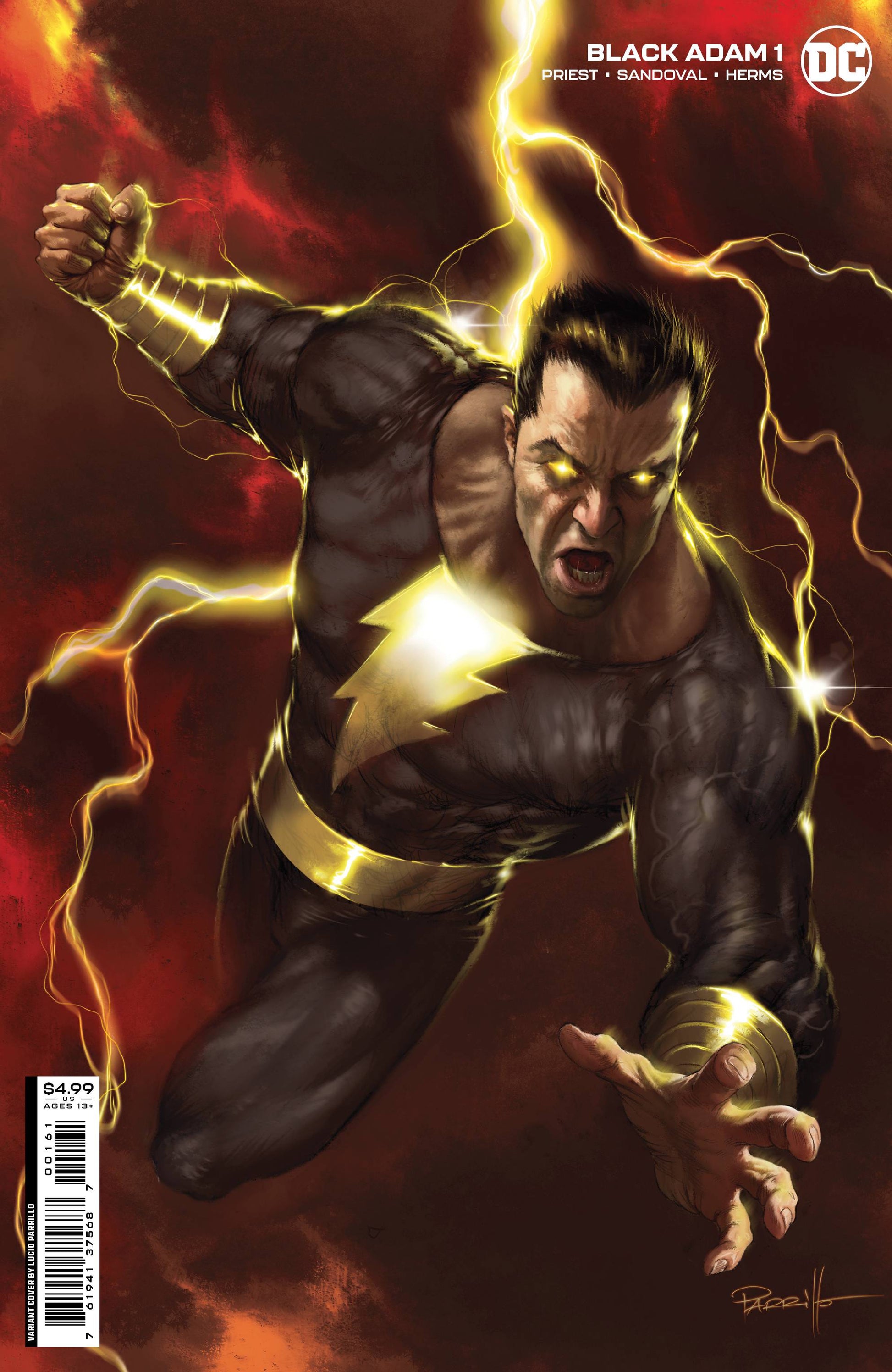 BLACK ADAM #1 CVR C PARILLO CARD STOCK VAR