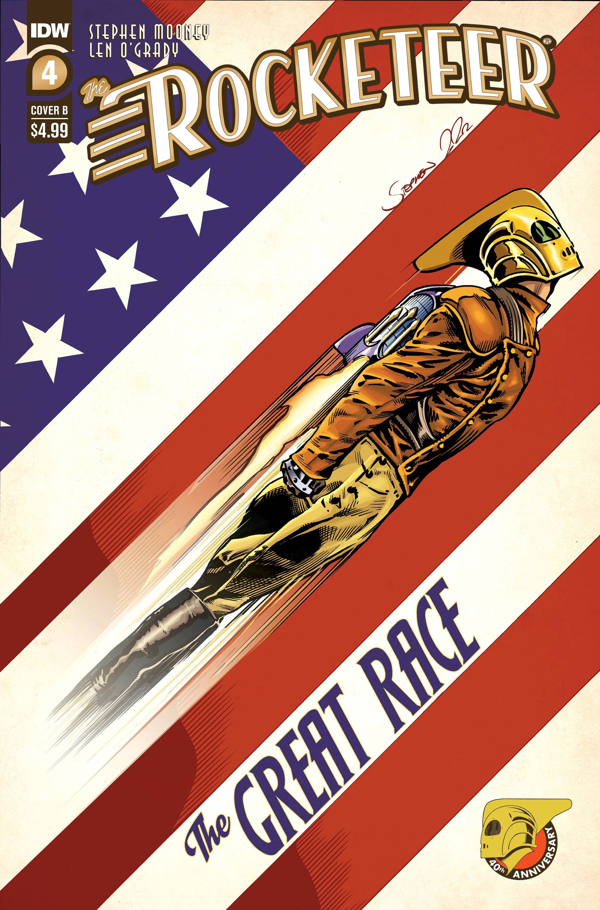 ROCKETEER THE GREAT RACE #4 (OF 4) CVR B MOONEY