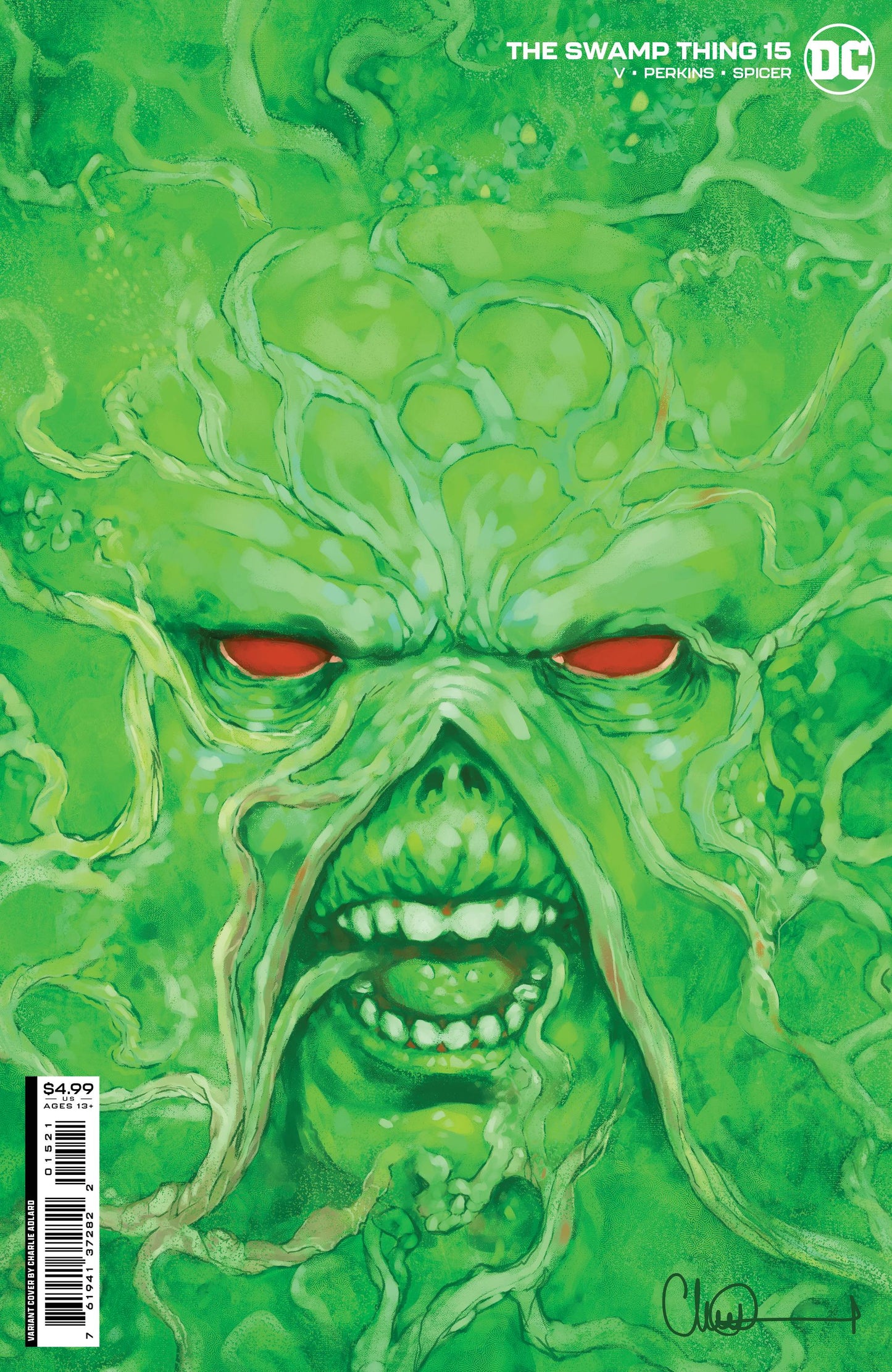 SWAMP THING #15 (OF 16) CVR B ADLARD CARD STOCK VAR