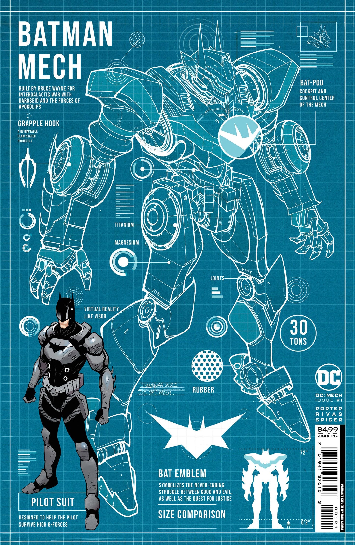 DC MECH #1 (OF 6) CVR B MORA CARD STOCK VAR