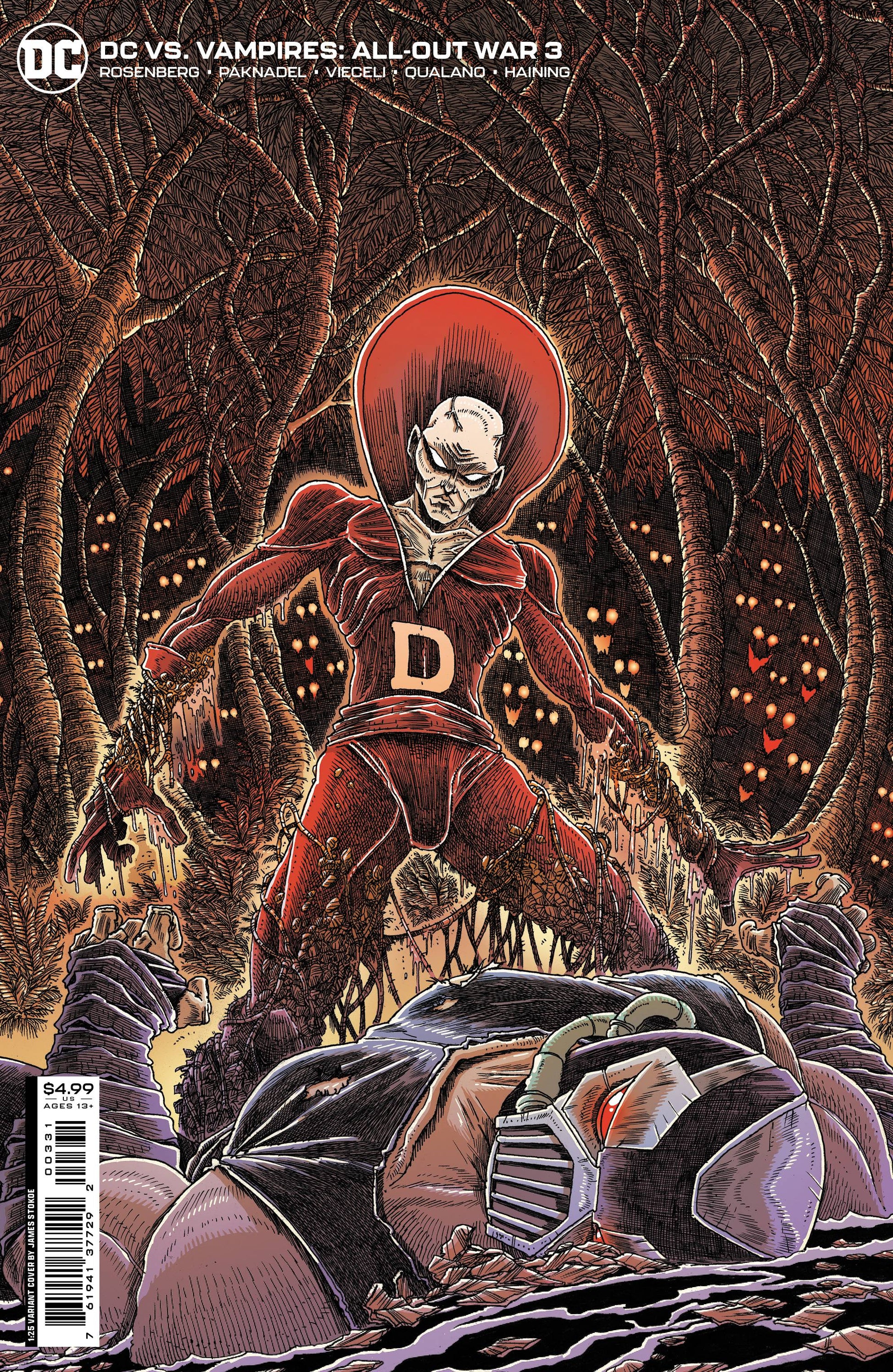 DC VS VAMPIRES ALL-OUT WAR #3 (OF 6) CVR C 1:25 STOKOE CARD STOCK VAR