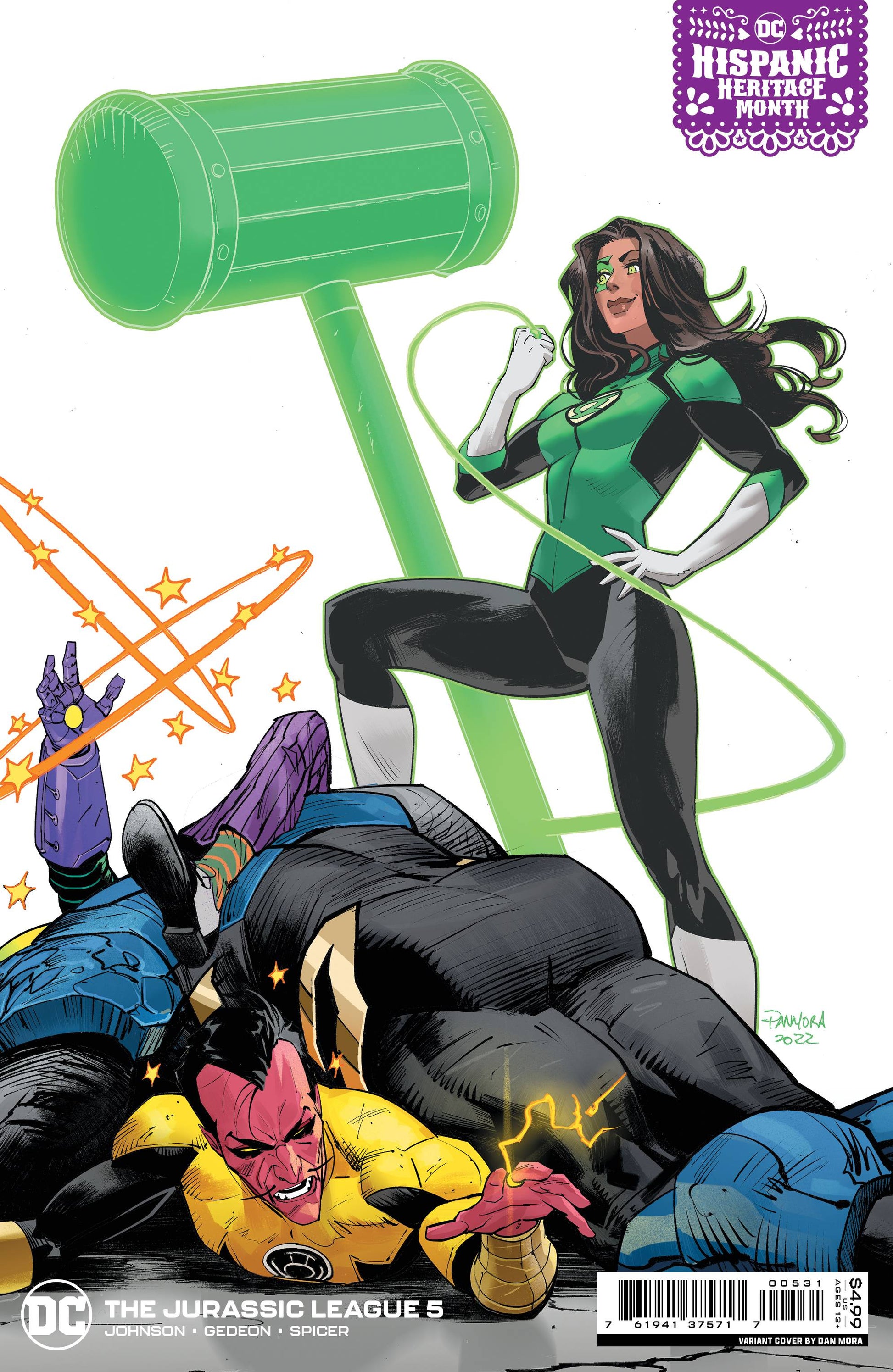JURASSIC LEAGUE #5 (OF 6) CVR C MORA HISPANIC HERITAGE VAR
