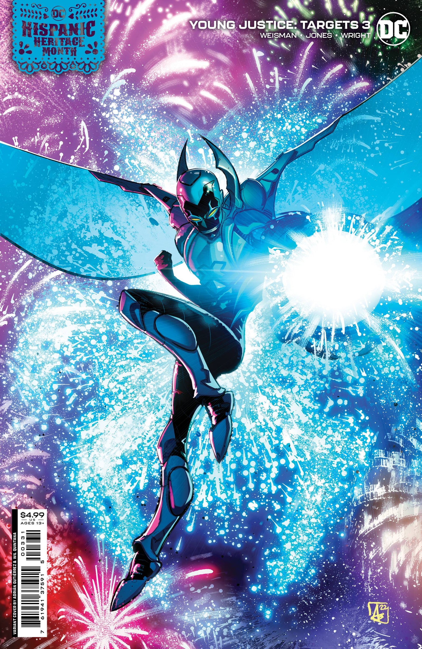 YOUNG JUSTICE TARGETS #3 (OF 6) CVR C GUTIERREZ HISPANIC HERITAGE VAR