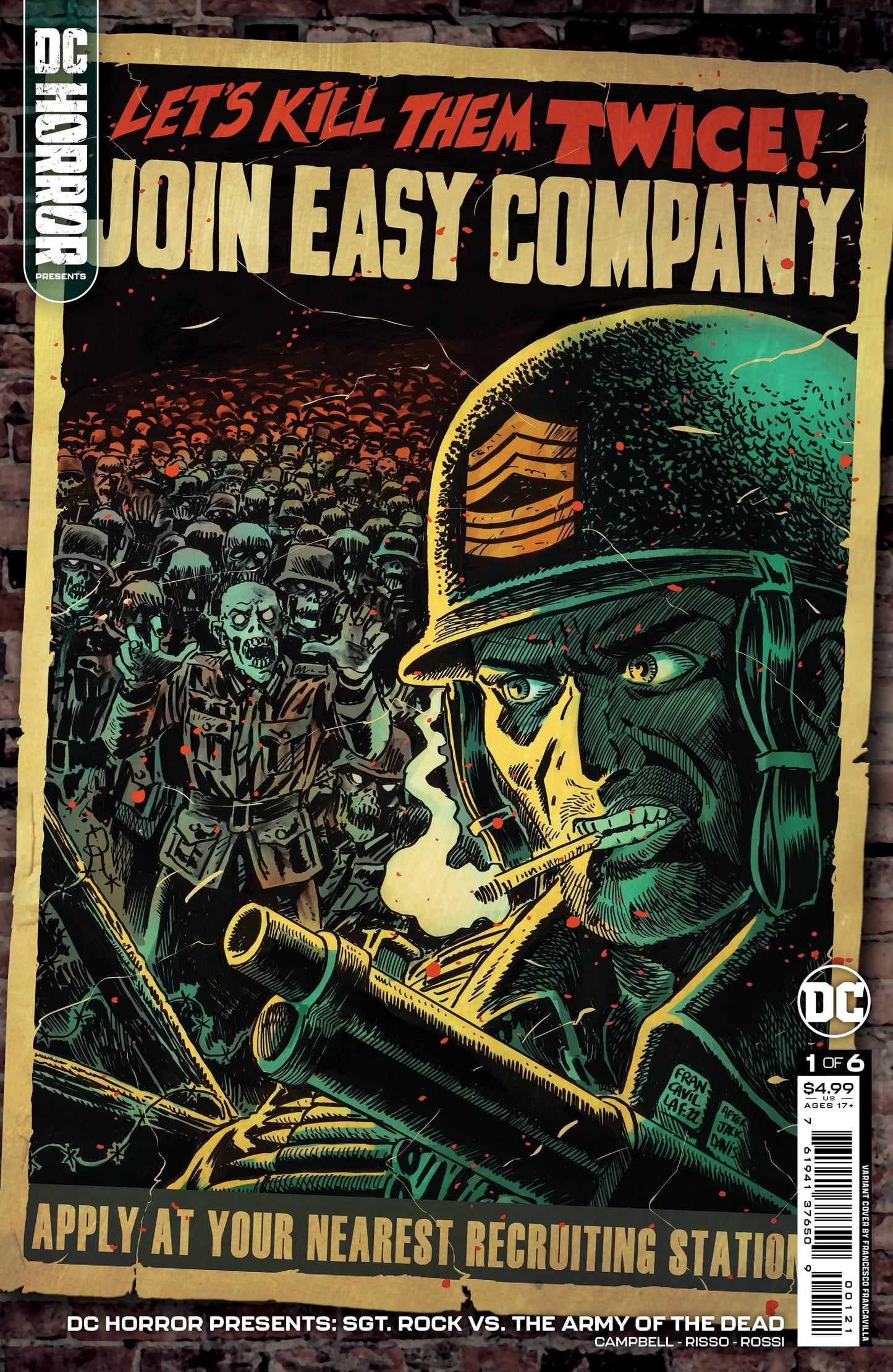 DC HORROR PRESENTS SGT ROCK VS ARMY OF DEAD #1 (OF 6) CVR B