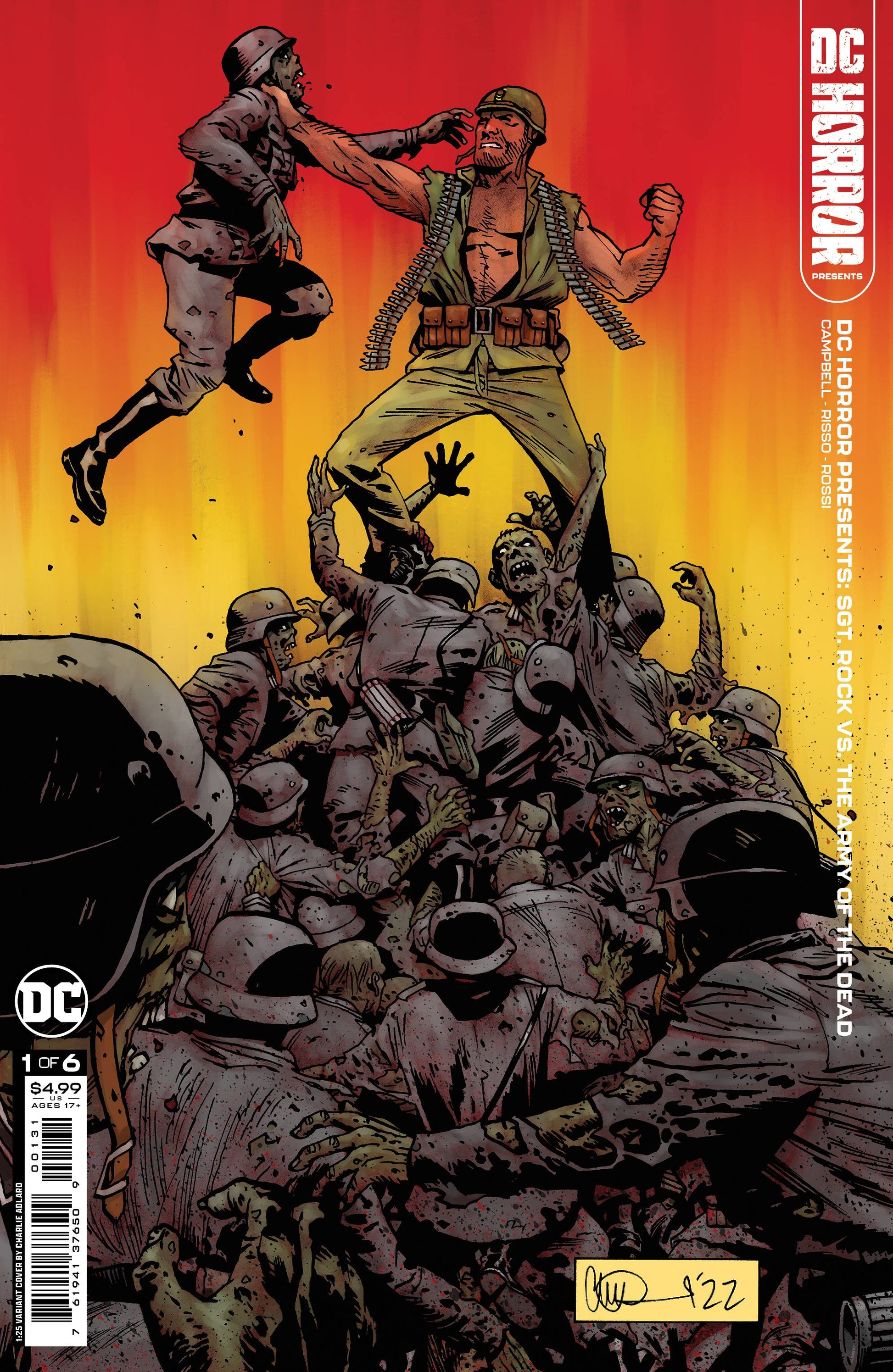 DC HORROR PRESENTS SGT ROCK VS ARMY OF DEAD #1 (OF 6) CVR D ADLARD