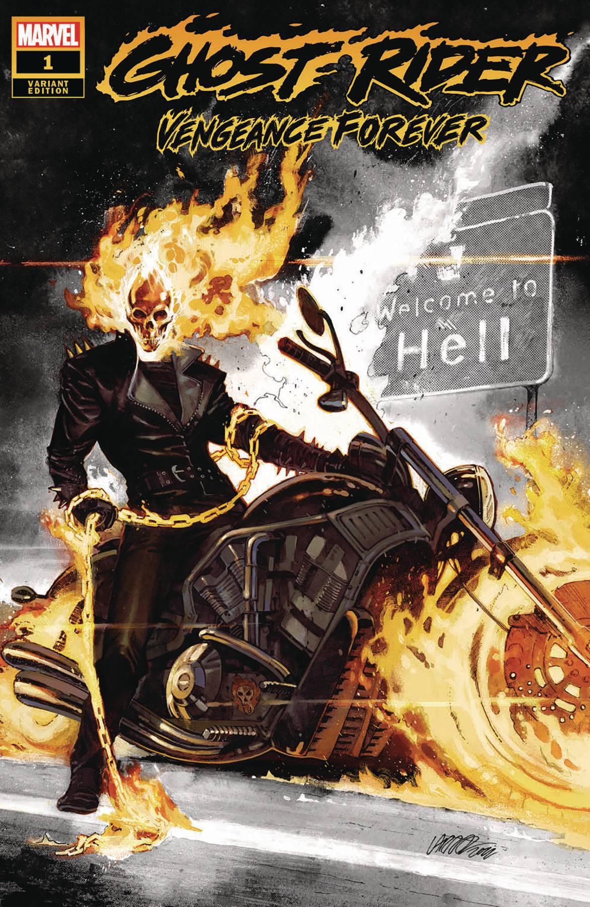 GHOST RIDER VENGEANCE FOREVER #1 PX DCD 40TH LARRAZ VAR
