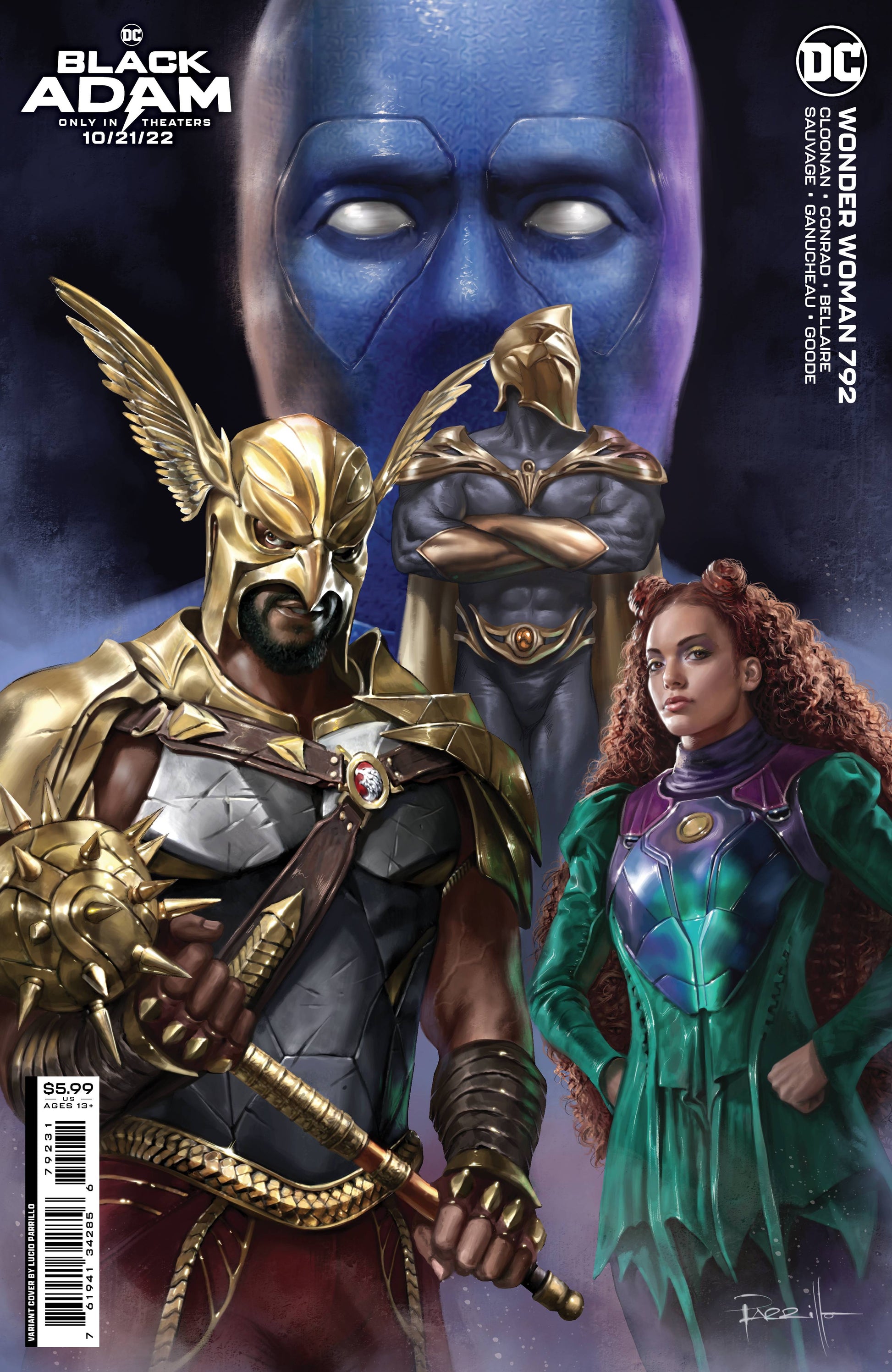 WONDER WOMAN #792 CVR C PARRILLO BLACK ADAM VAR