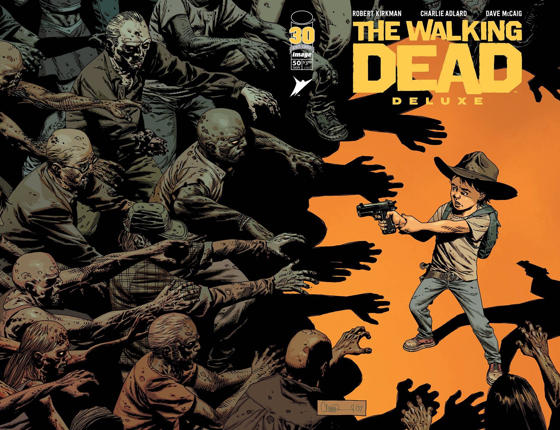 WALKING DEAD DLX #50 CVR B WRAPAROUND ADLARD (MR)