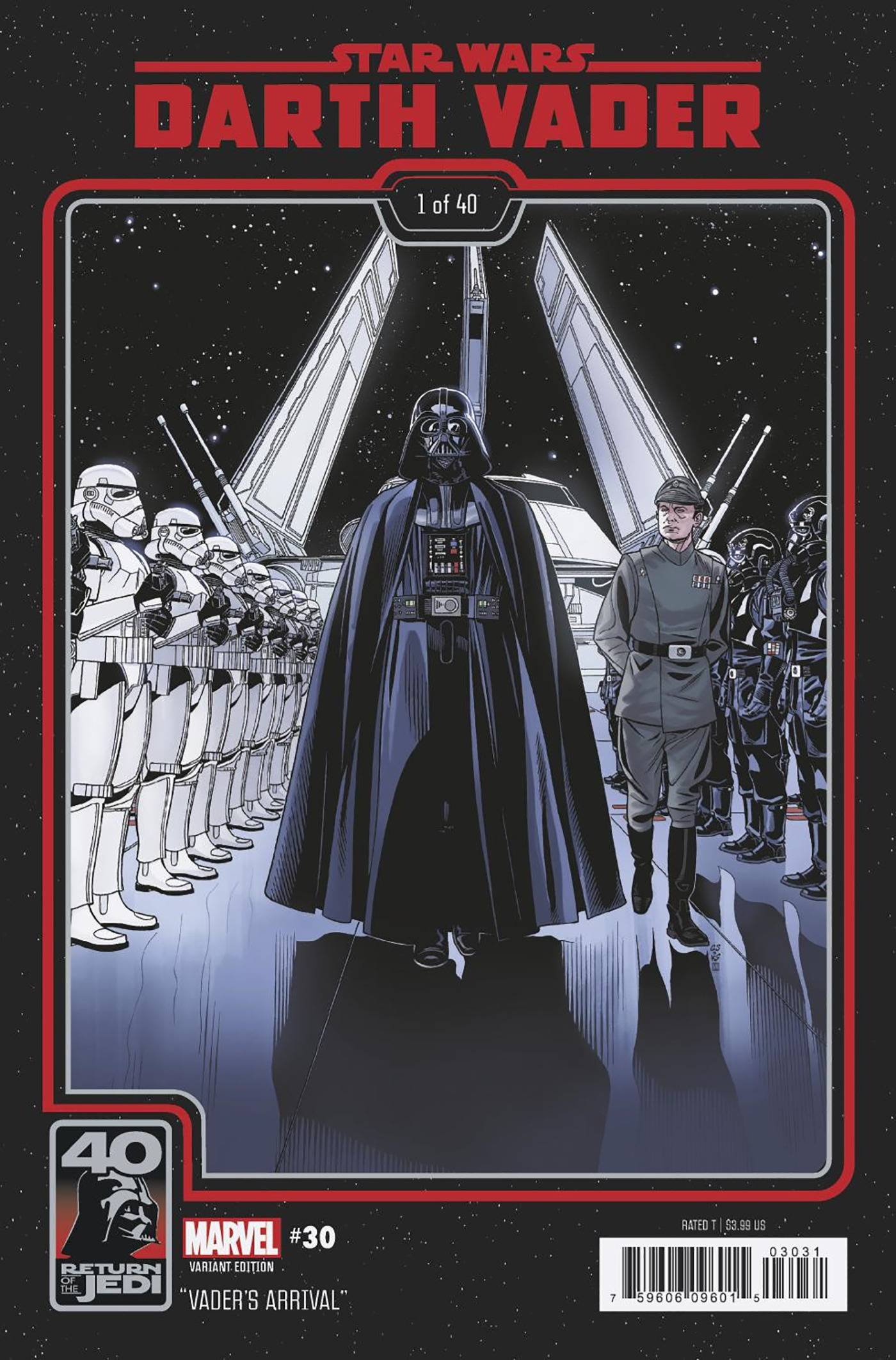 STAR WARS DARTH VADER #30 RETURN JEDI 40TH ANNIV SHALVEY VAR