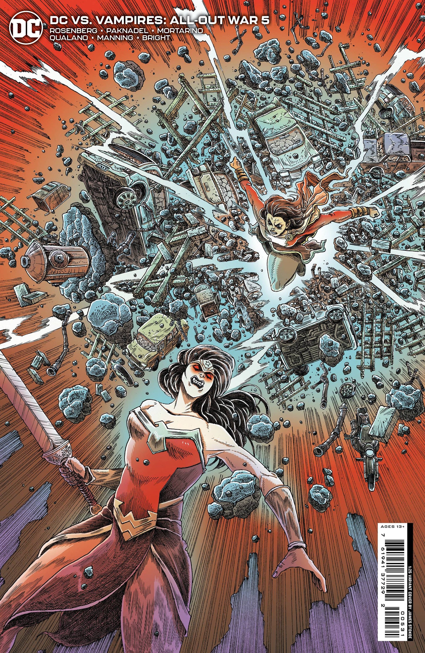 DC VS VAMPIRES ALL-OUT WAR #5 (OF 6) CVR C 1:25 STOKOE CARD STOCK VAR