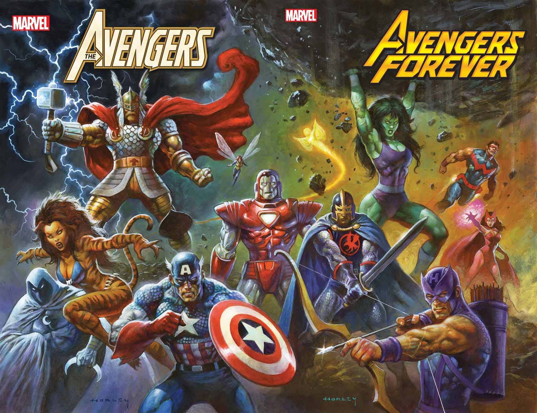 AVENGERS FOREVER #13 HORLEY 80S AVENGERS ASSEMBLE