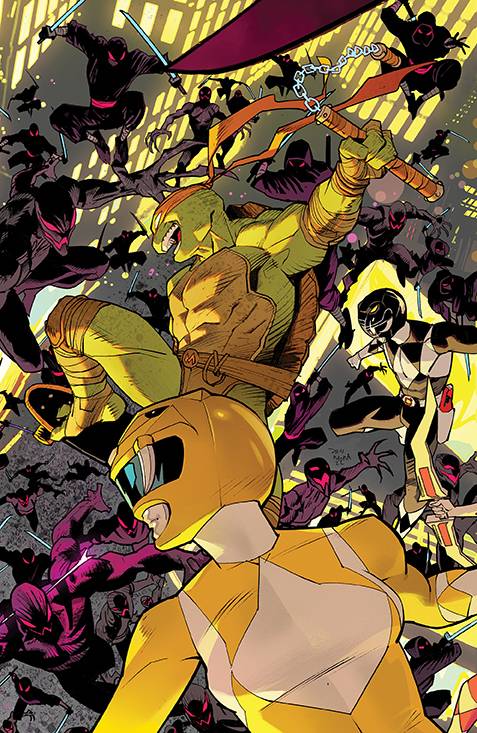 MMPR TMNT II #1 (OF 5) CVR B CONNECTING VAR 2 MORA 