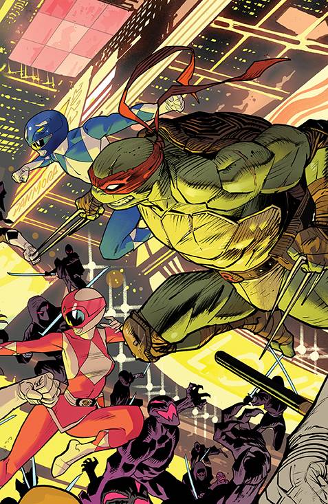 MMPR TMNT II #1 (OF 5) CVR C CONNECTING VAR 3 MORA 