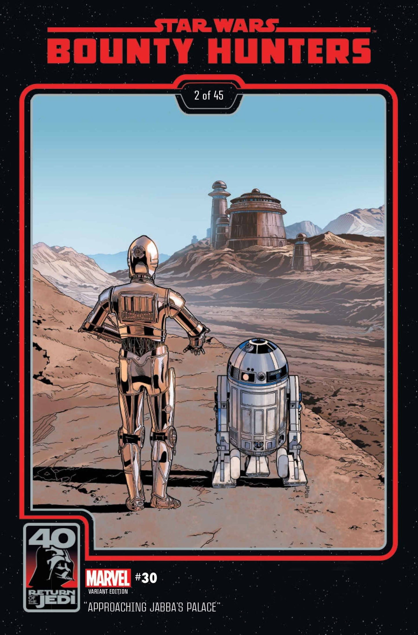 STAR WARS BOUNTY HUNTERS #30 RETURN JEDI 40TH ANNIVERSARY VAR
