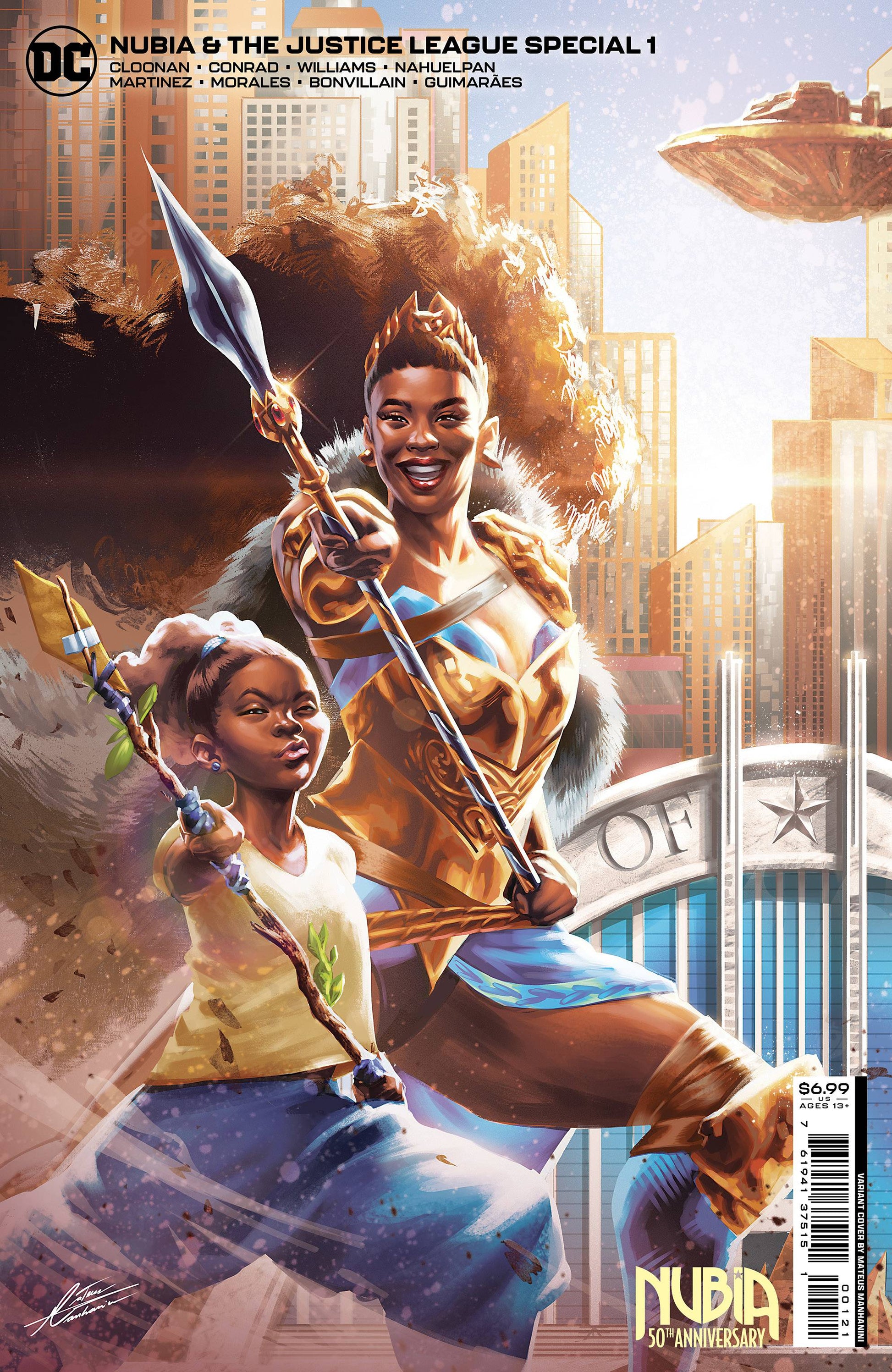 NUBIA AND THE JUSTICE LEAGUE SPEC ONE SHOT CVR B MOORE