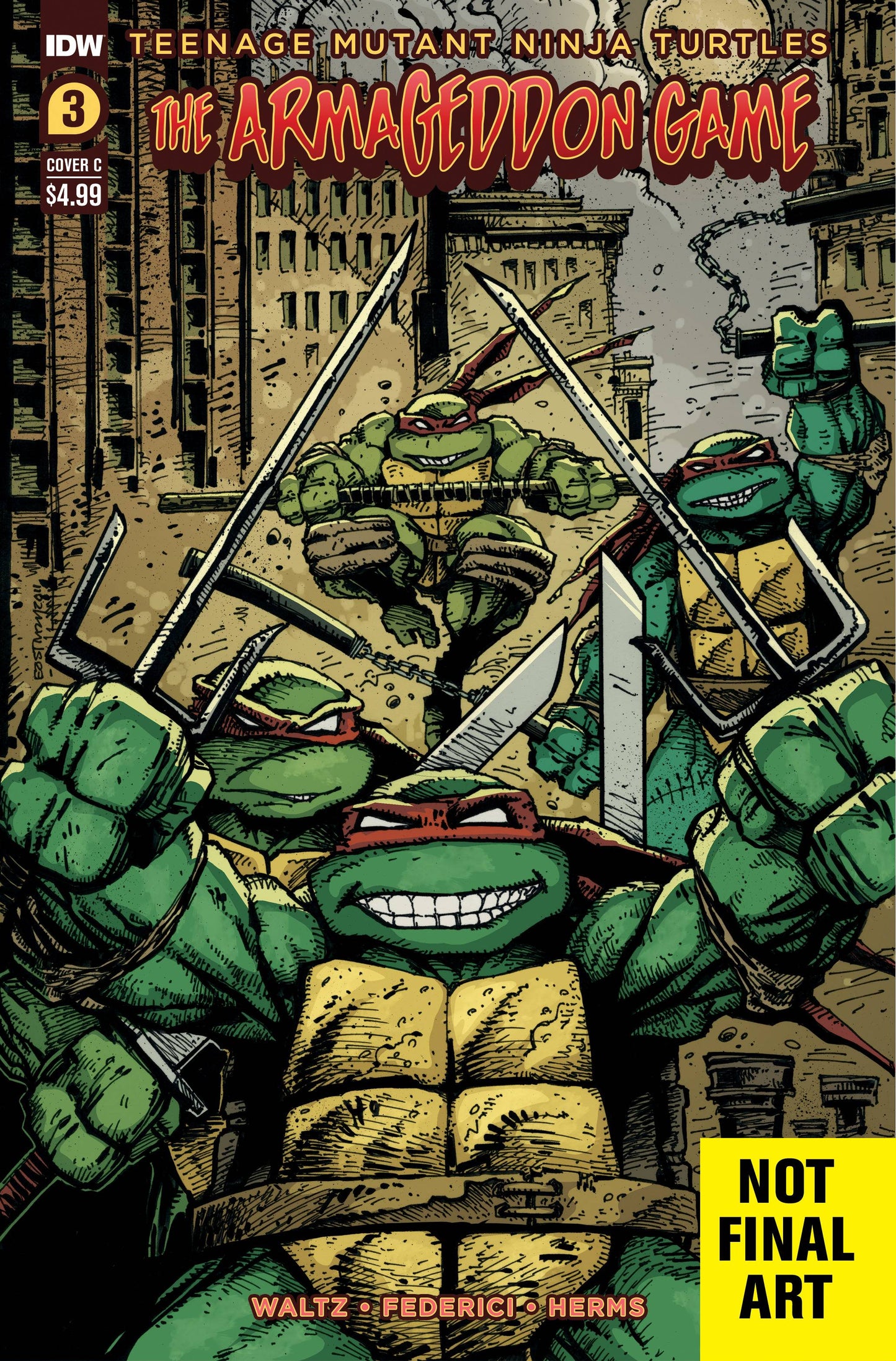 TMNT ARMAGEDDON GAME #3 CVR C EASTMAN