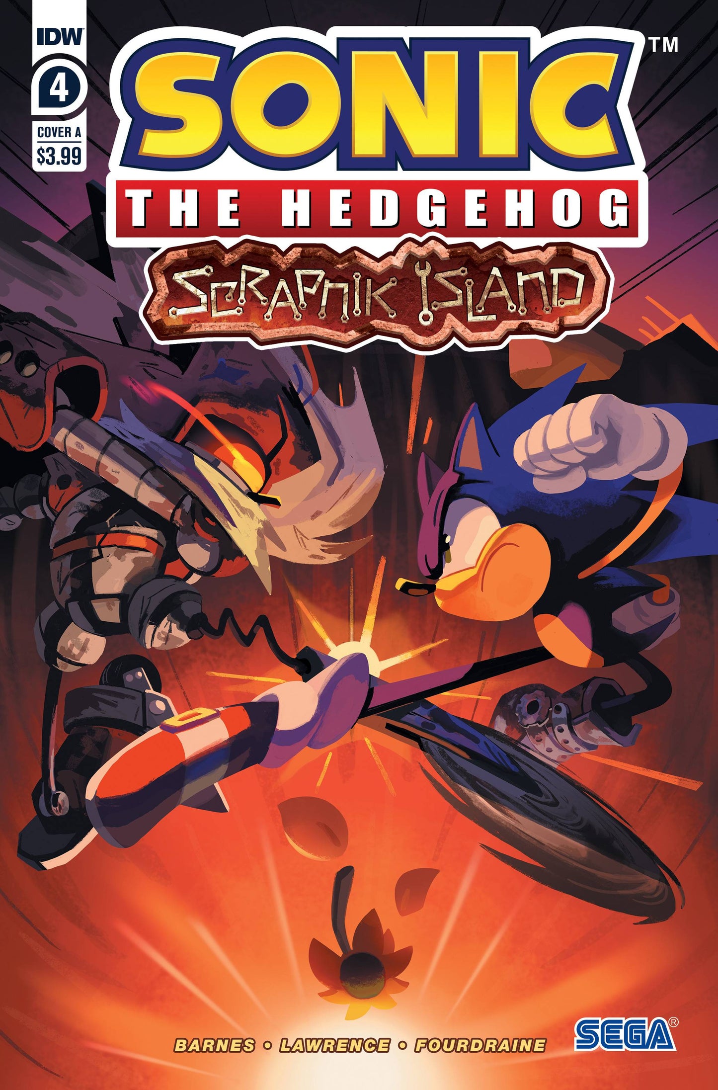 SONIC THE HEDGEHOG SCRAPNIK ISLAND #4 CVR A FOURDRAIN