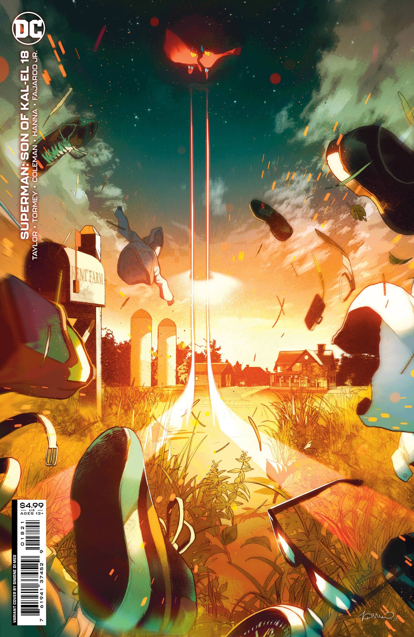 SUPERMAN SON OF KAL-EL #18 CVR B DI MEO CARD STOCK