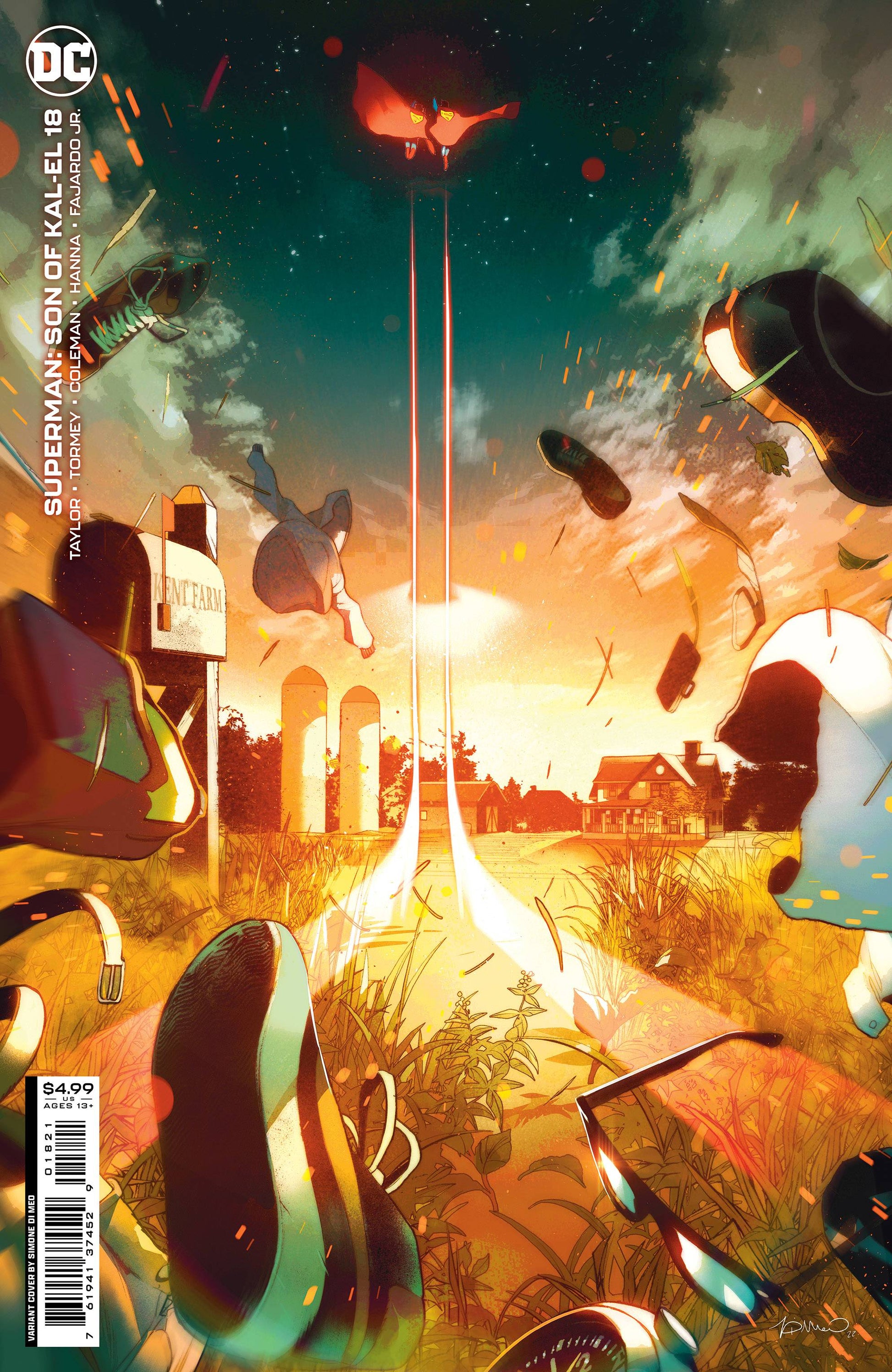 SUPERMAN SON OF KAL-EL #18 CVR B DI MEO CARD STOCK