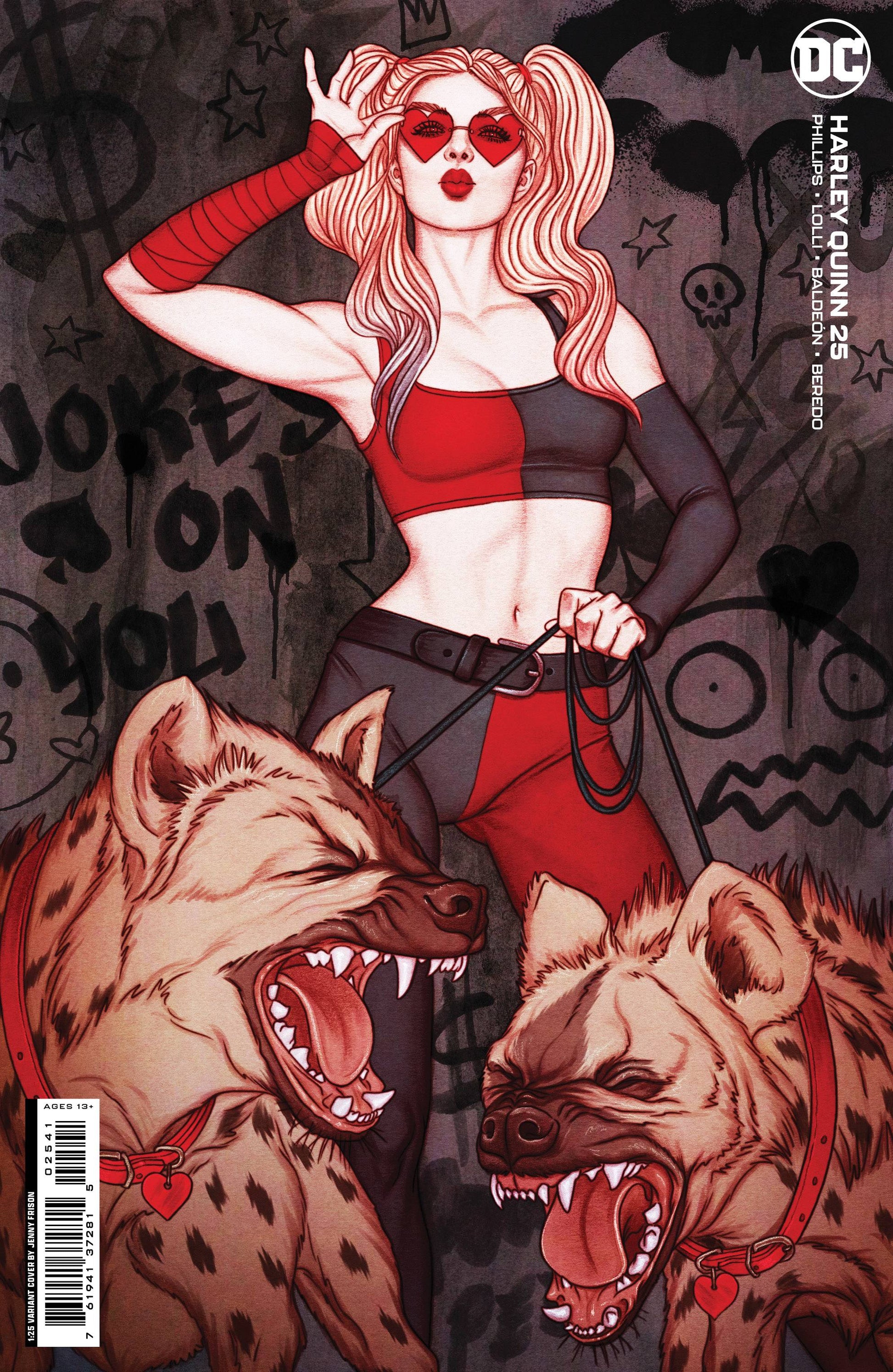 HARLEY QUINN #25 CVR D 1:25 JENNY FRISON CARD STOCK VAR