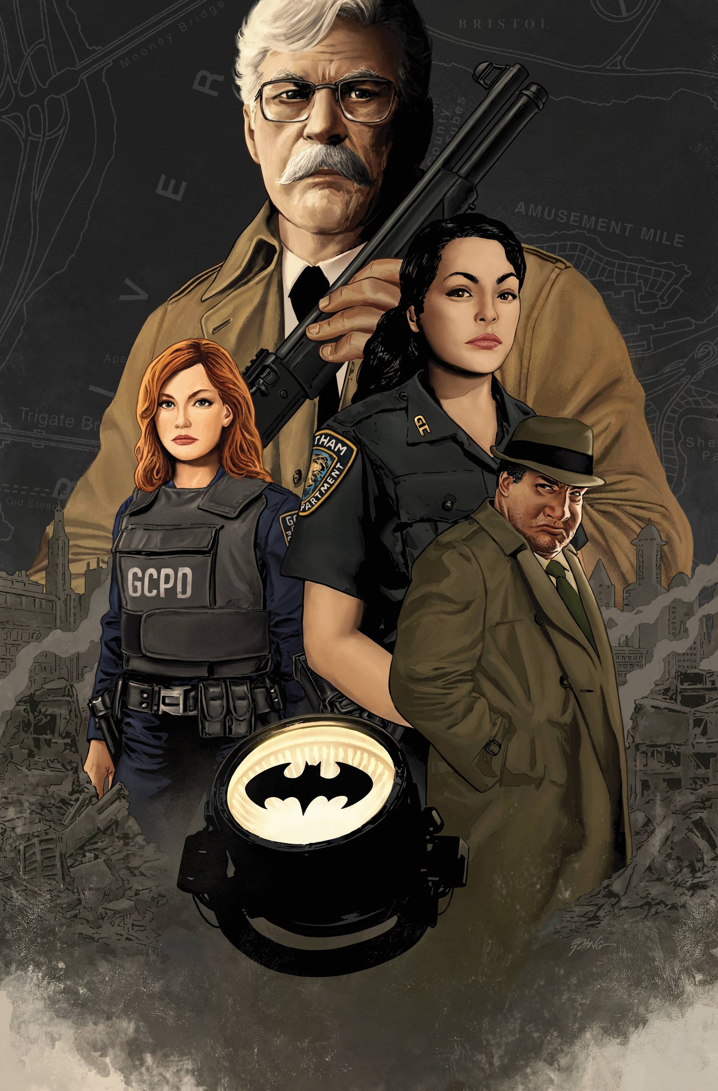 GCPD BLUE WALL #3 (OF 6) CVR B EPTING CARD STOCK VAR