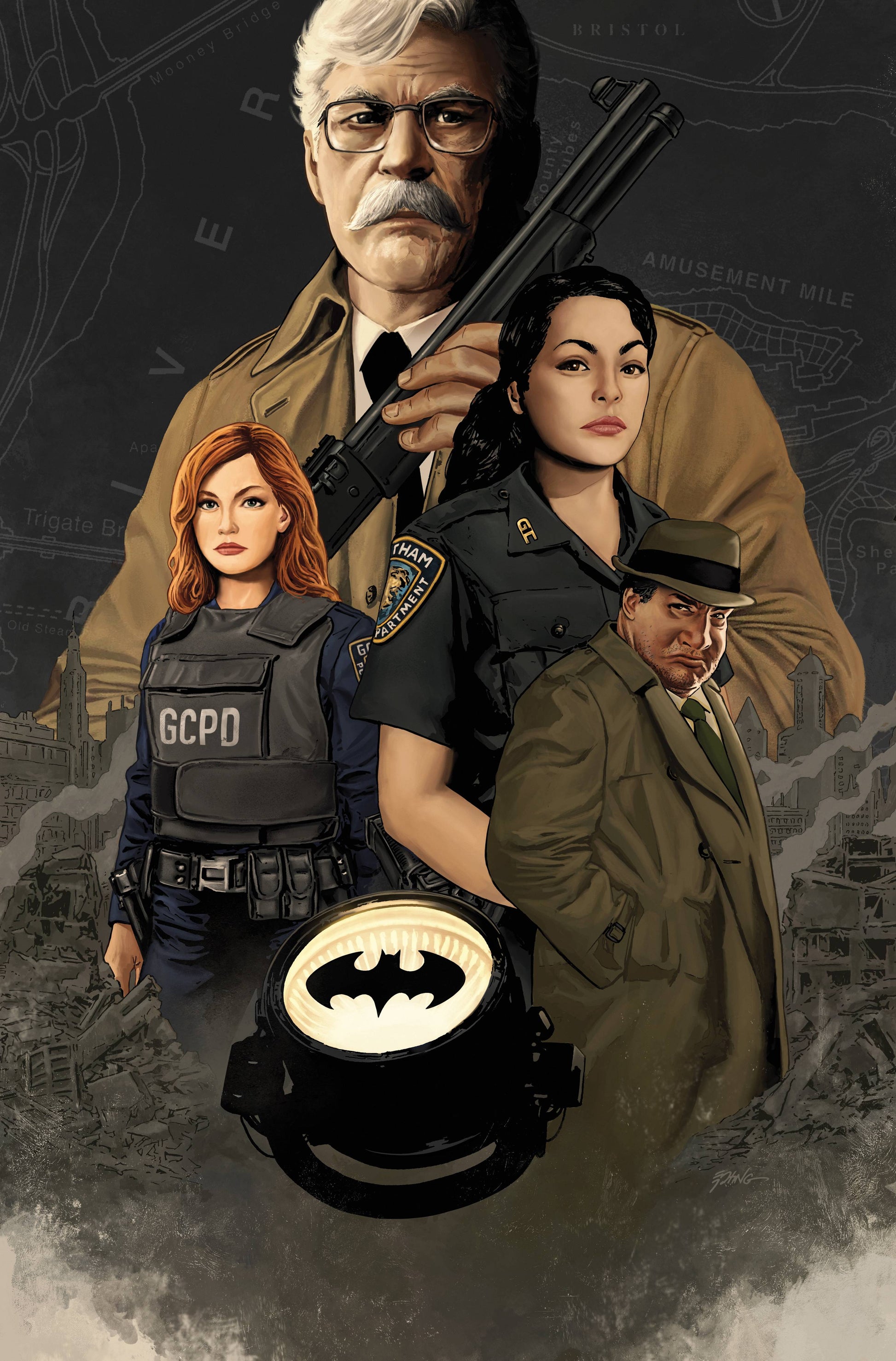 GCPD BLUE WALL #3 (OF 6) CVR B EPTING CARD STOCK VAR