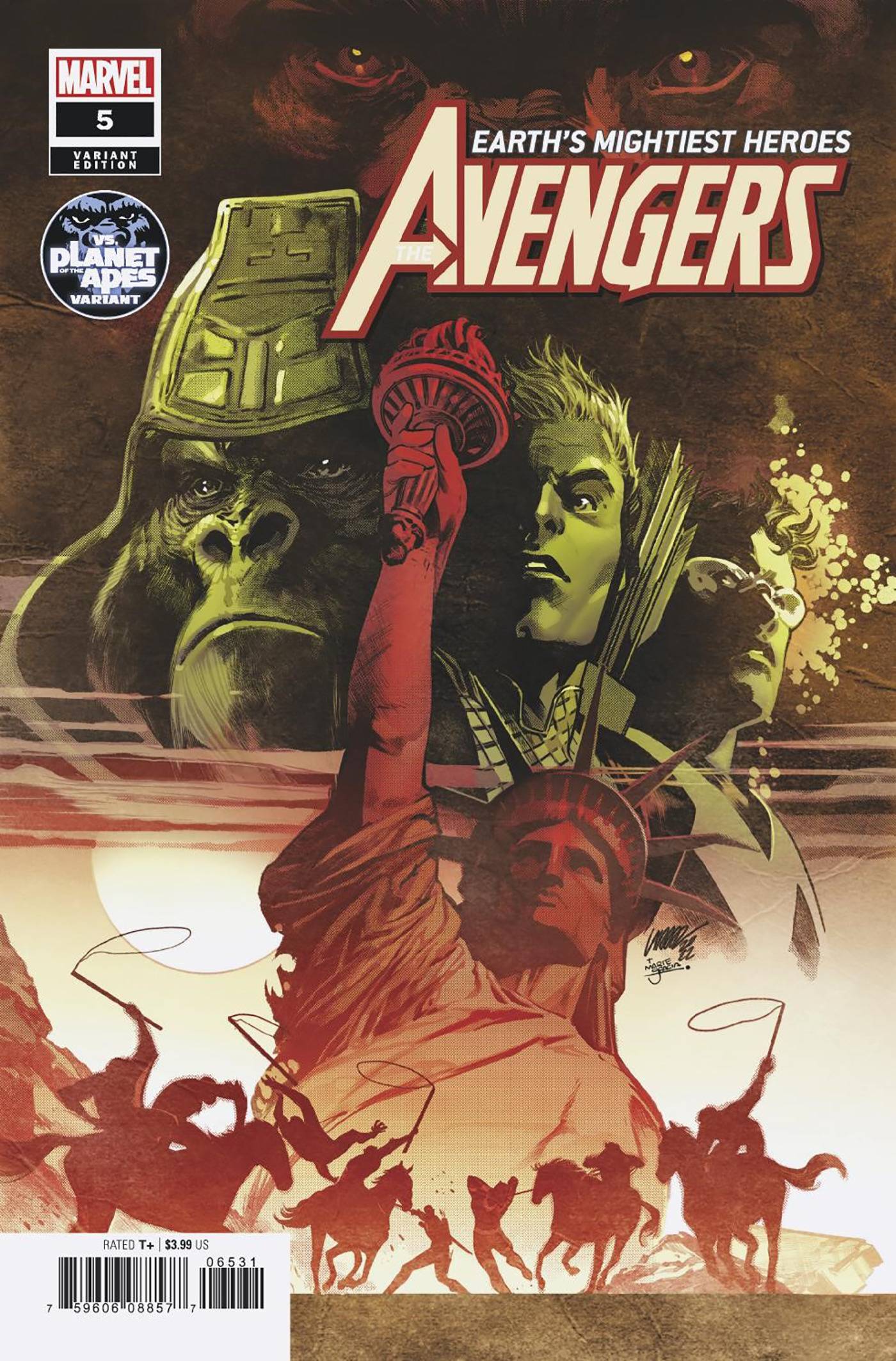 AVENGERS #65 LARRAZ PLANET OF THE APES VAR