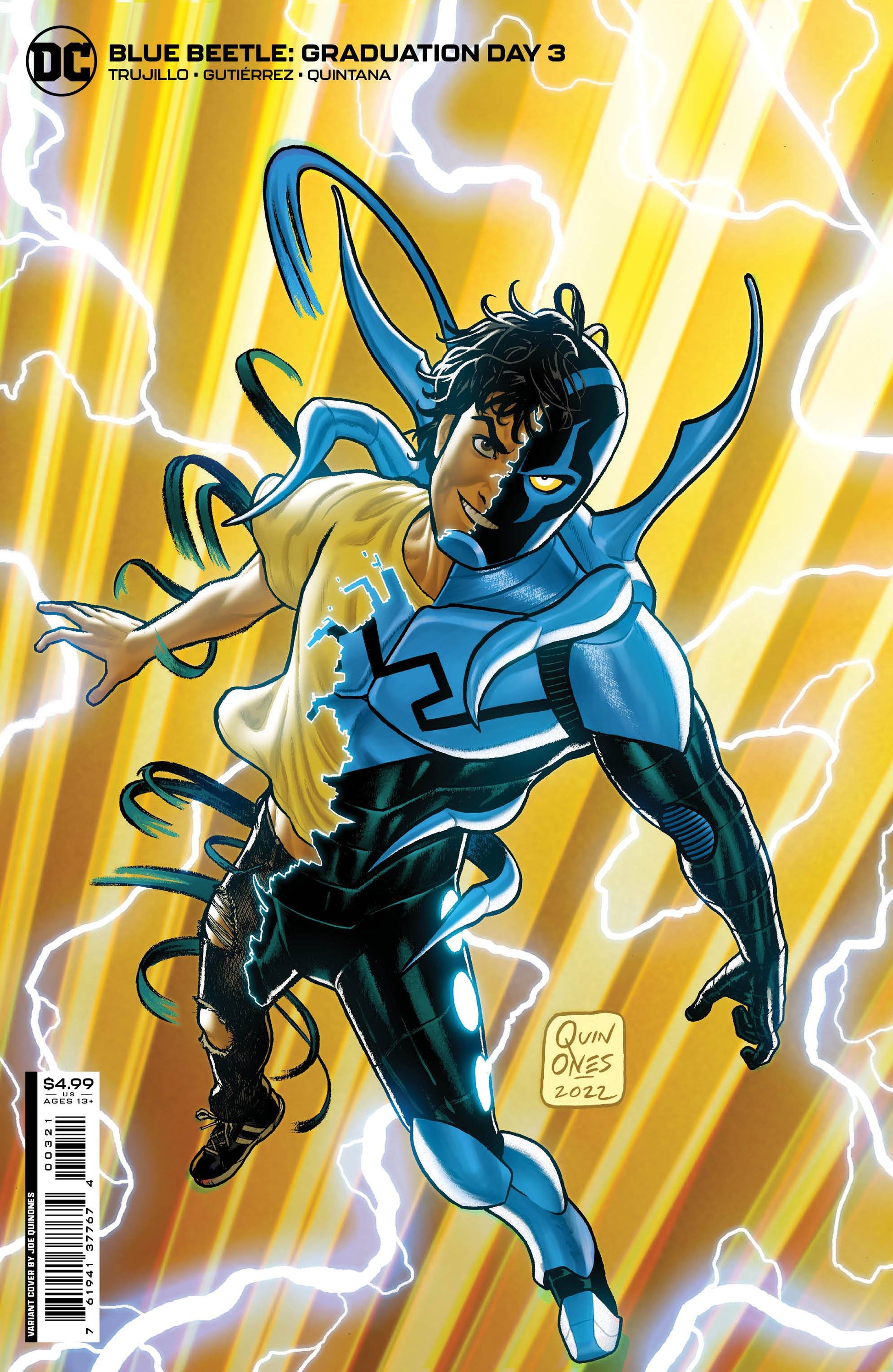BLUE BEETLE GRADUATION DAY #3 (OF 6) CVR B QUINONE