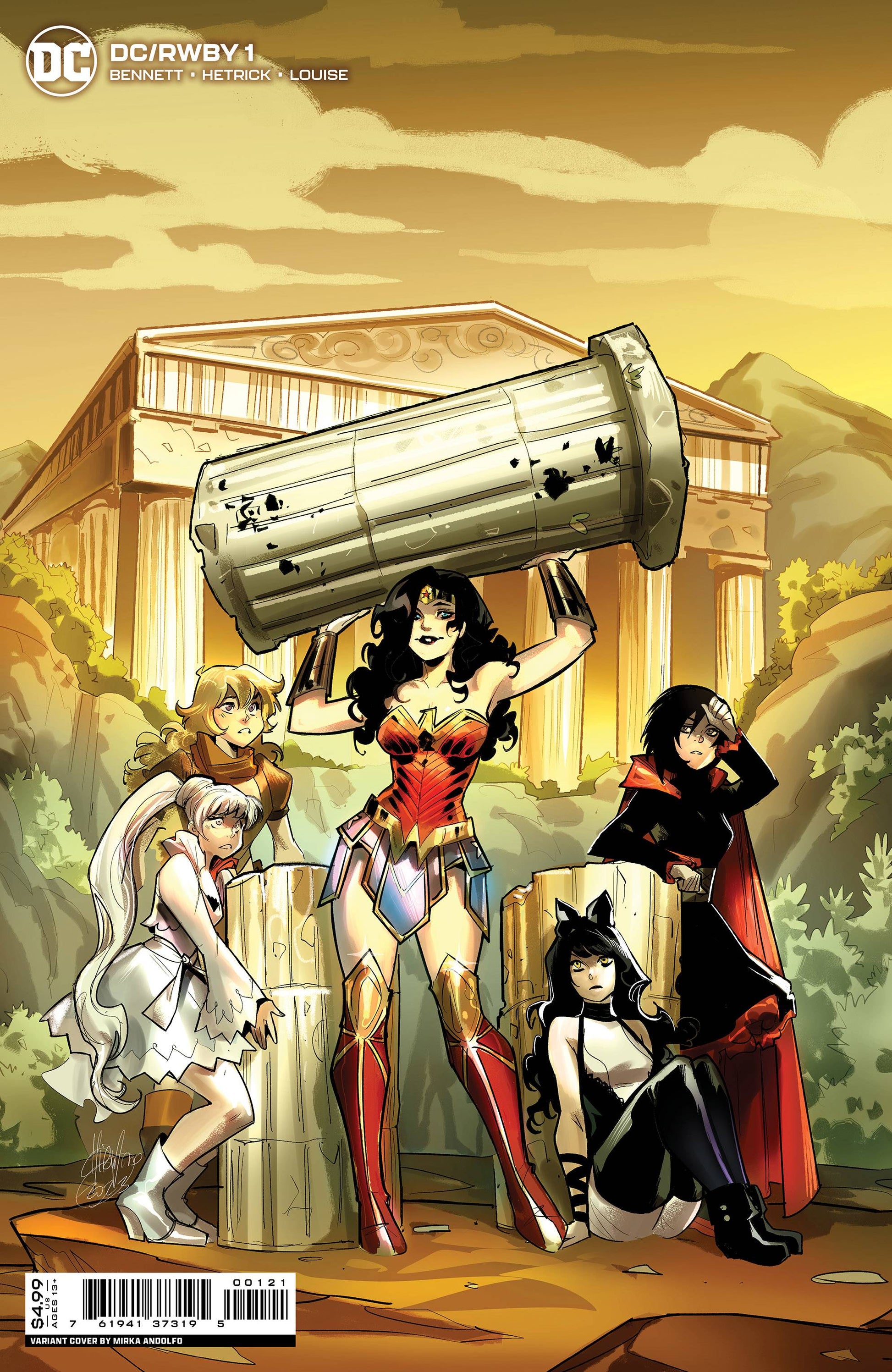 DC RWBY #1 (OF 7) CVR B MIRKA ANDOLFO CARD STOCK VAR