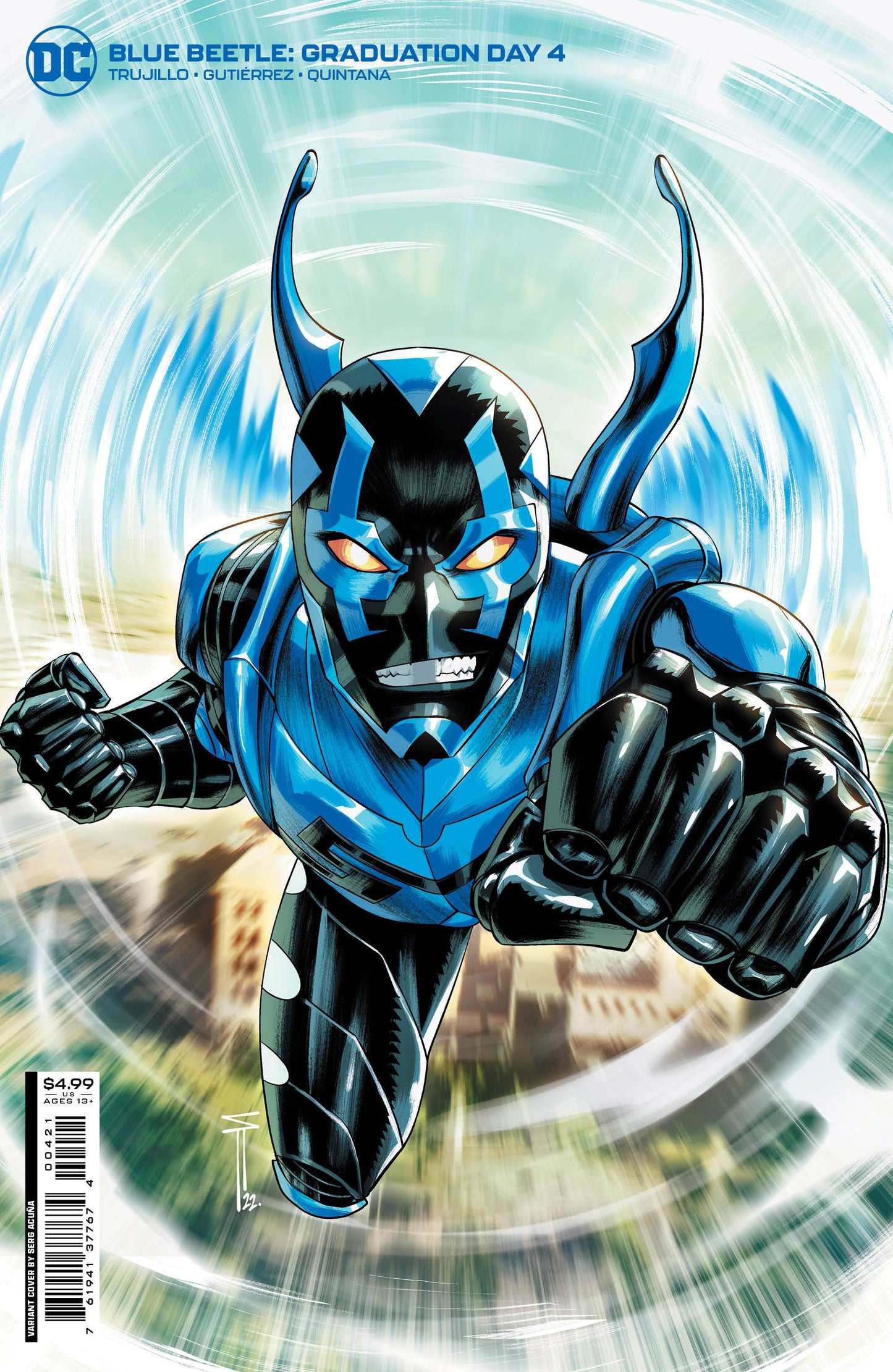 BLUE BEETLE GRADUATION DAY #4 (OF 6) CVR B ACUNA