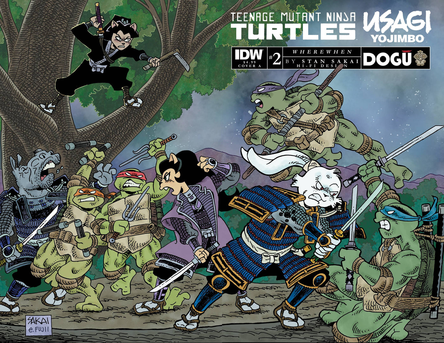 TMNT USAGI YOJIMBO WHEREWHEN #2 CVR A SAKAI