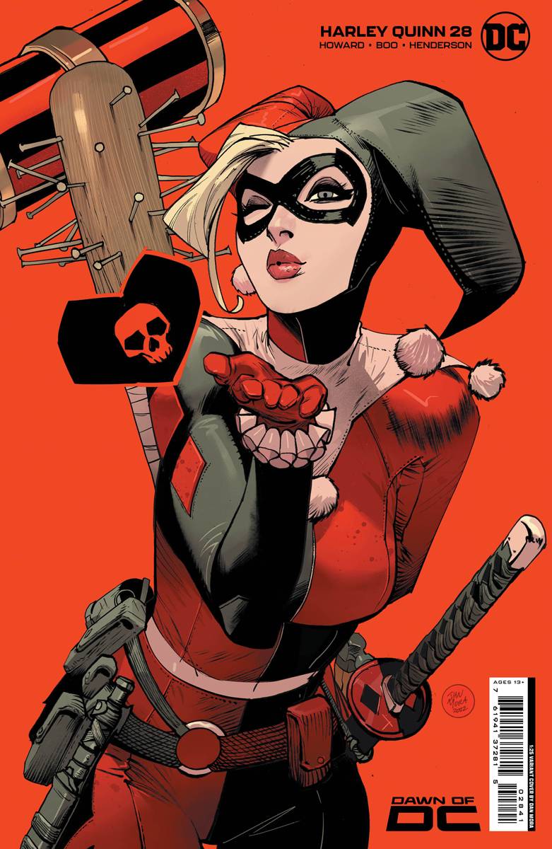 HARLEY QUINN #28 CVR D INC 1:25 DAN MORA CARD STOCK VAR