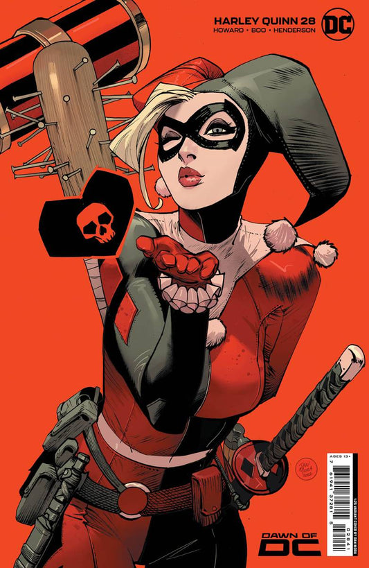 HARLEY QUINN #28 CVR D INC 1:25 DAN MORA CARD STOCK VAR