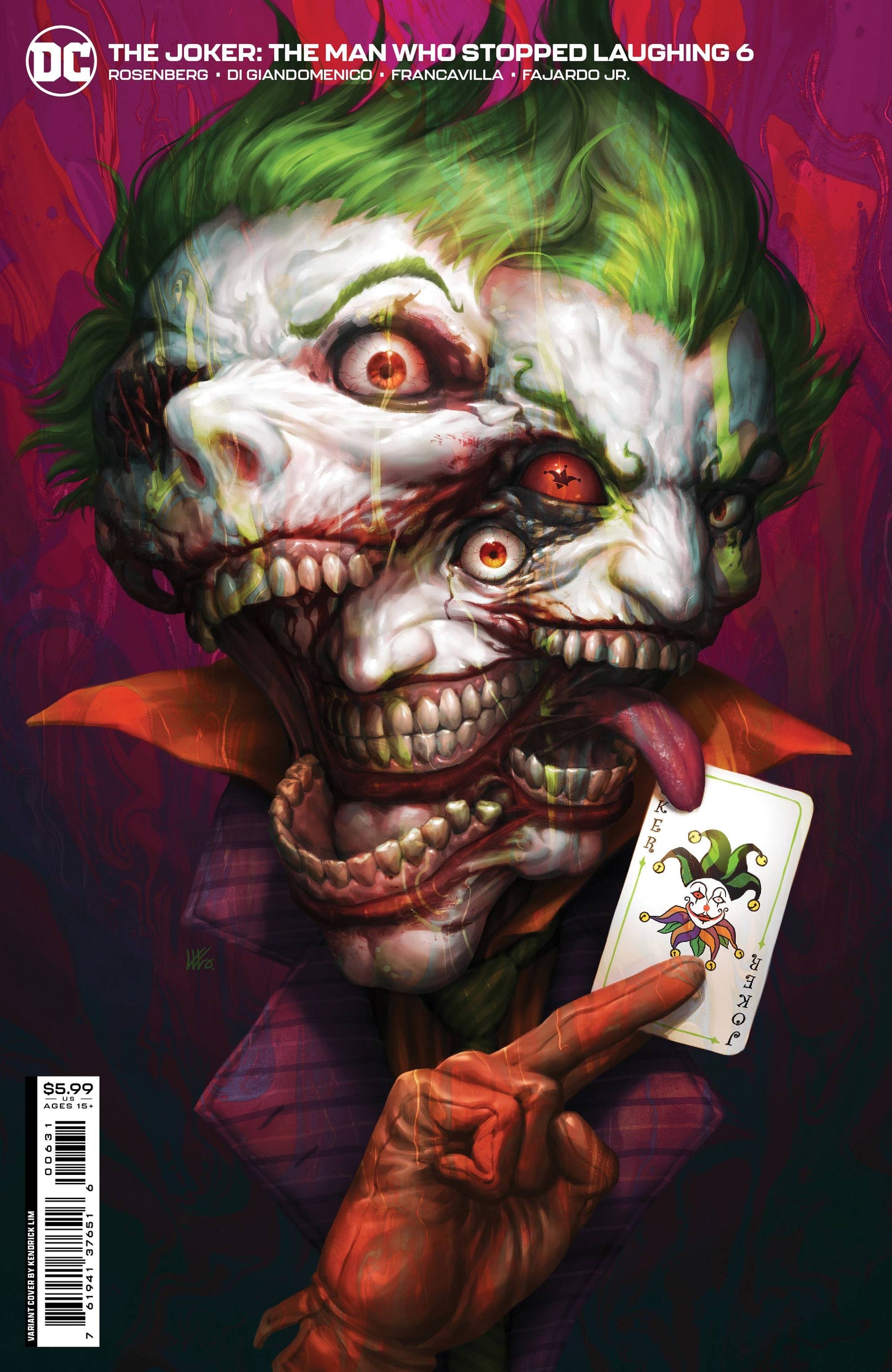 JOKER MAN WHO STOPPED LAUGHING #6 CVR C KUNKKA LIM VAR