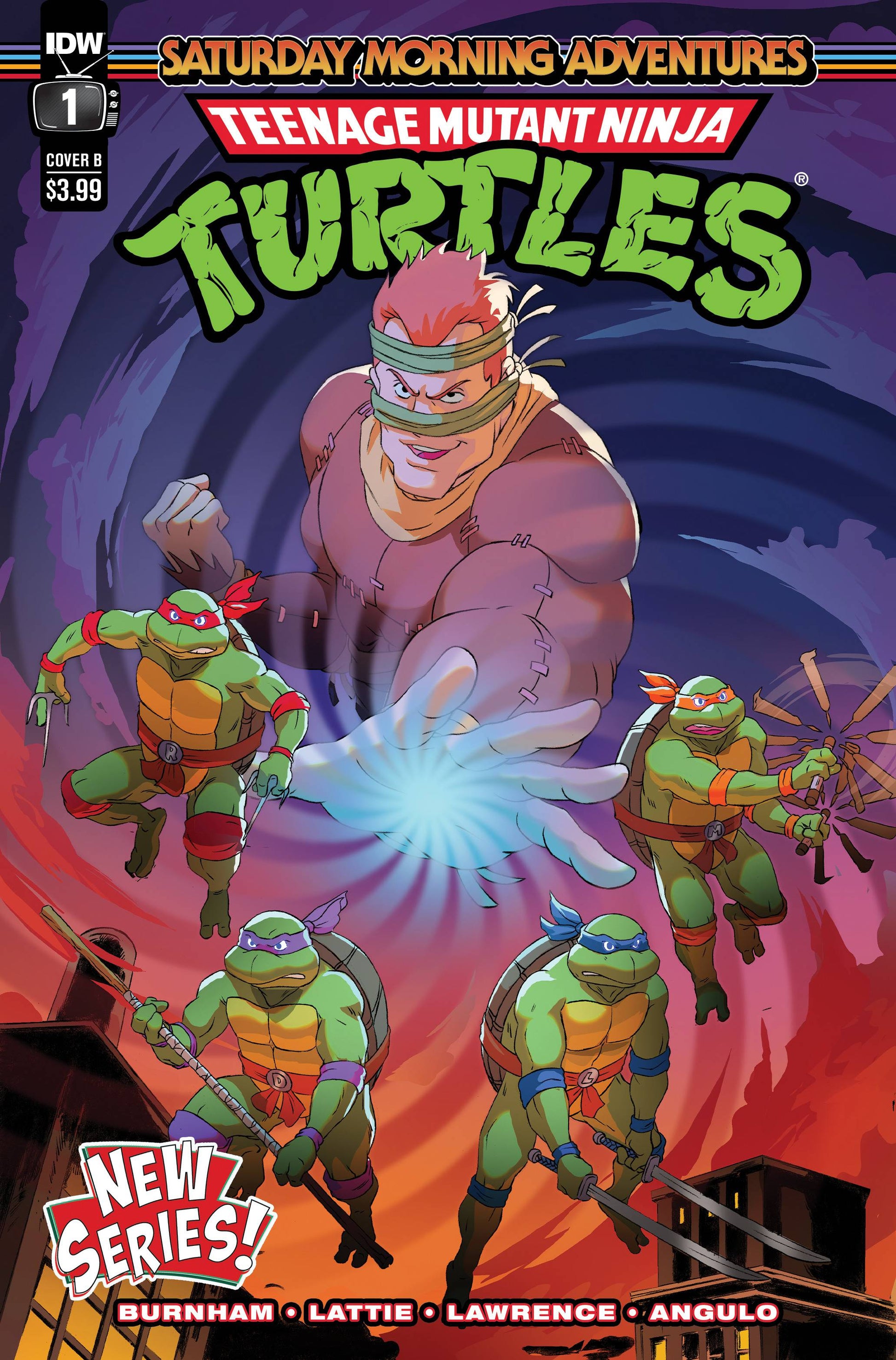 TMNT SATURDAY MORNING ADV CONTINUED #1 CVR B SCHOE