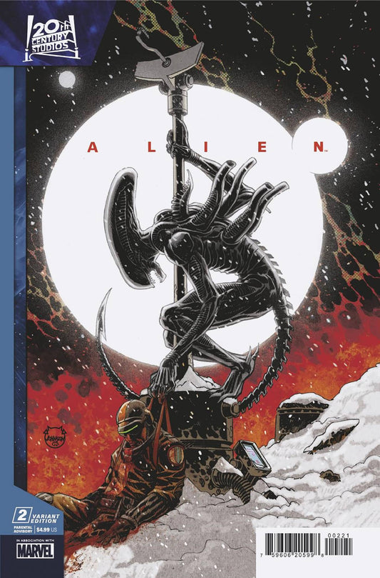 ALIEN #2 DAVE JOHSNON VAR
