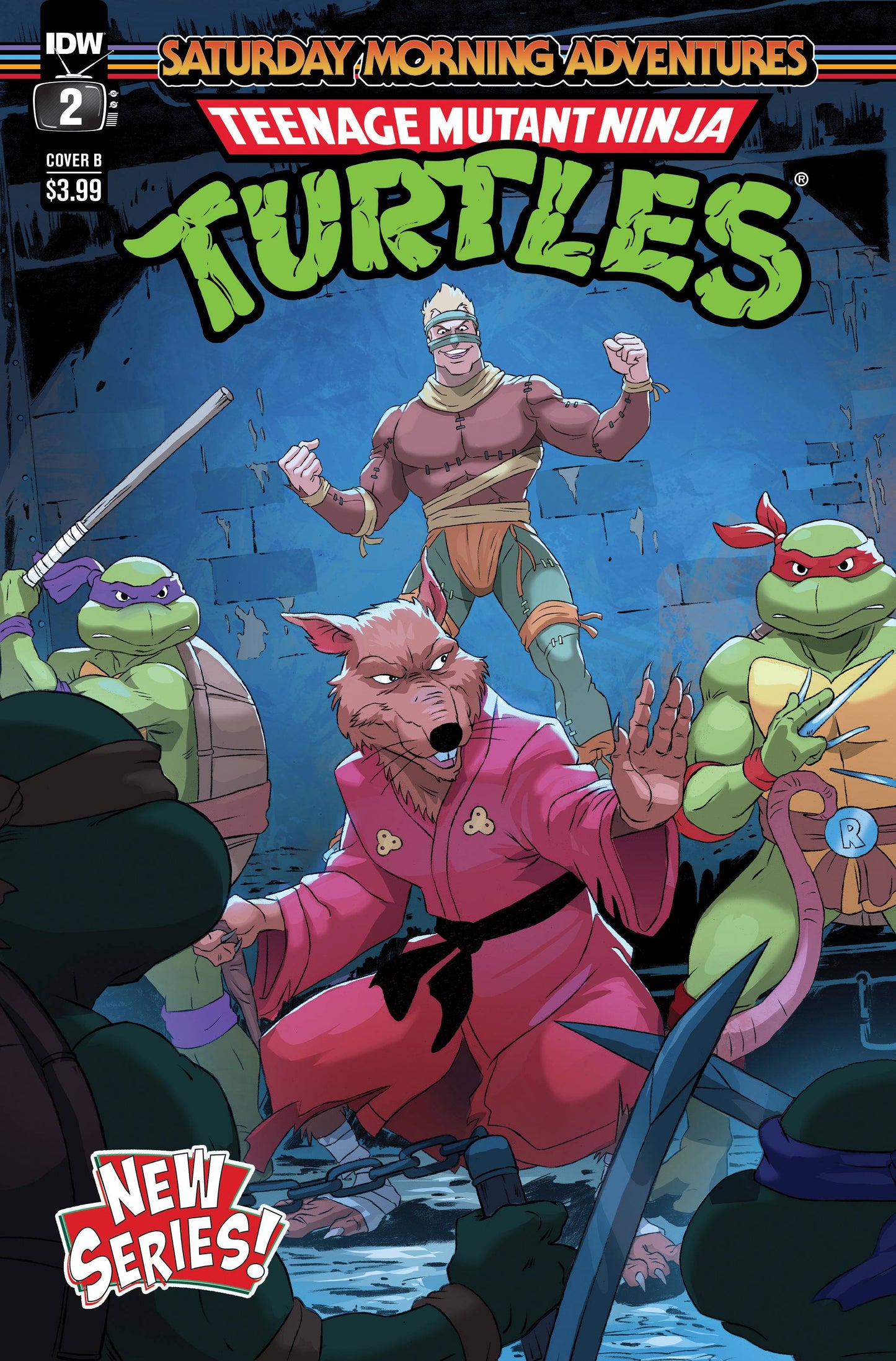TMNT SATURDAY MORNING ADV CONTINUED #2 CVR B SCHOE