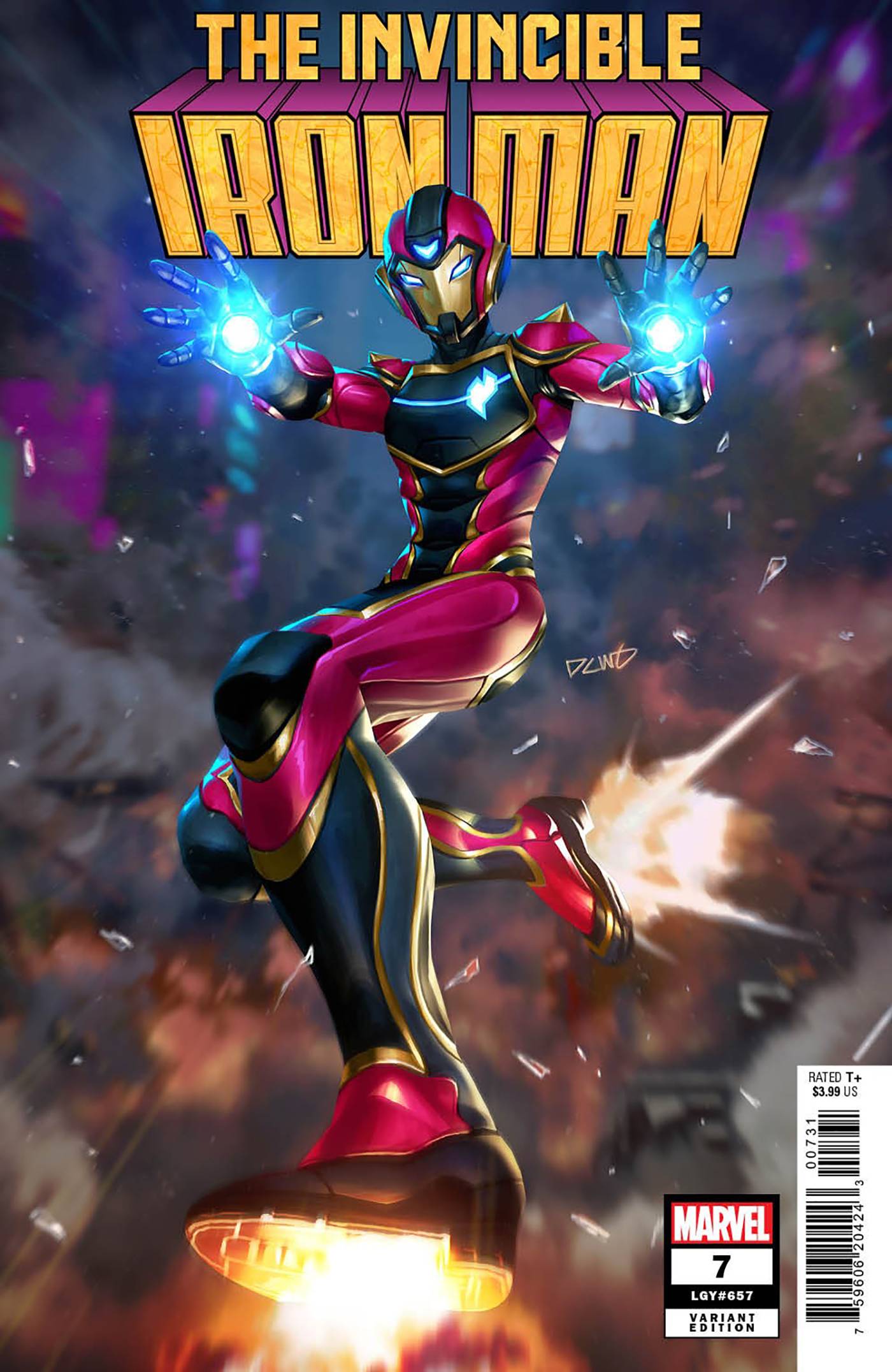 INVINCIBLE IRON MAN #7 DERRICK CHEW IRONHEART VAR