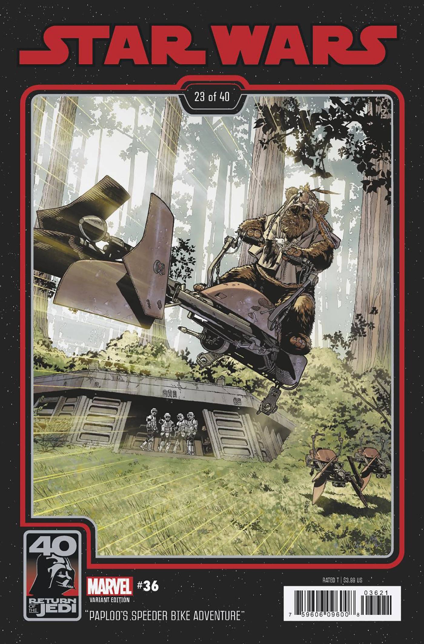 STAR WARS #36 SPROUSE RETURN OF THE JEDI 40TH ANNIVERSARY VAR