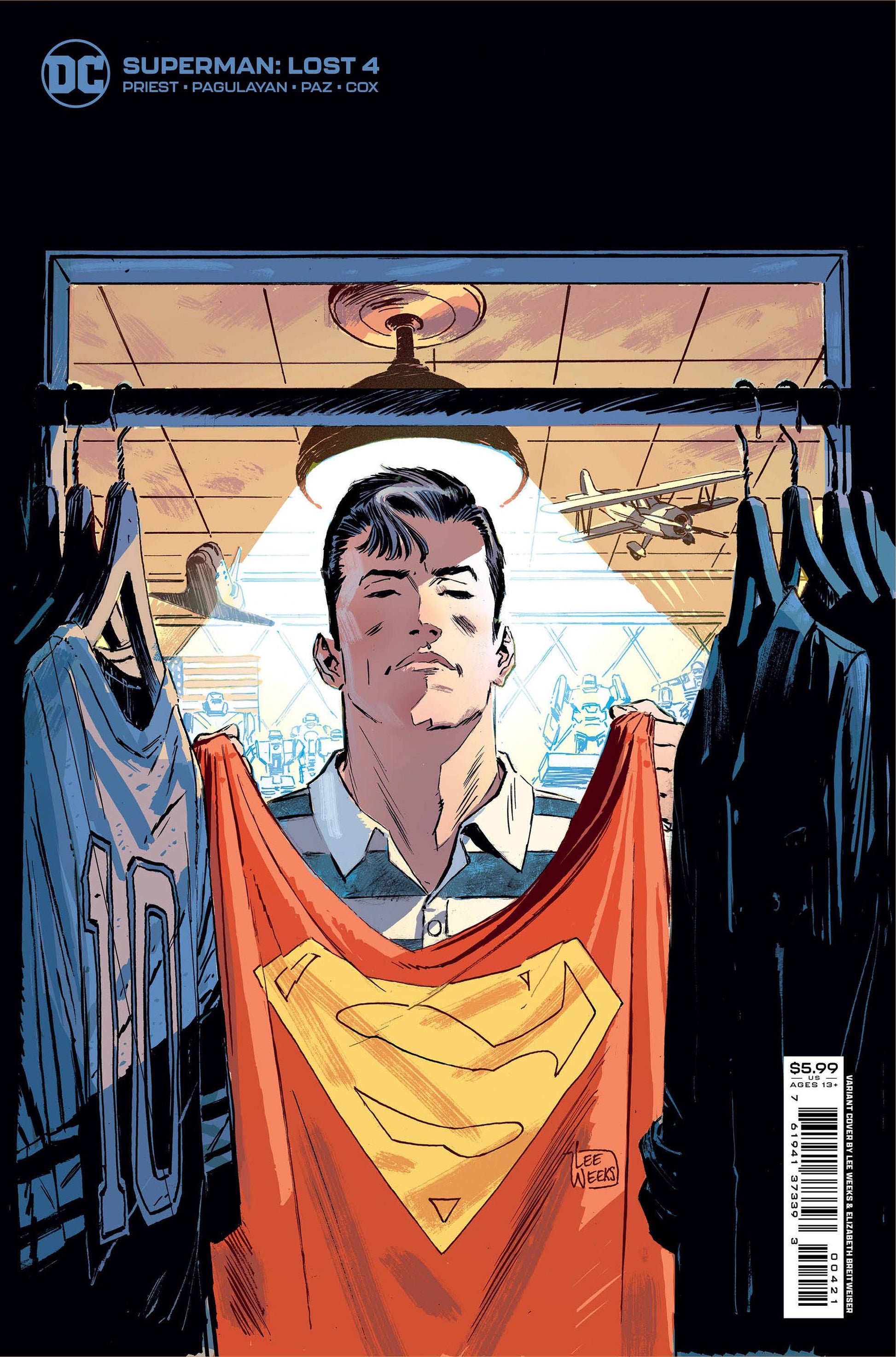 SUPERMAN LOST #4 (OF 10) CVR B LEE WEEKS CARD STOCK VAR