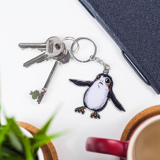 SW The Last Jedi Porg Keyring