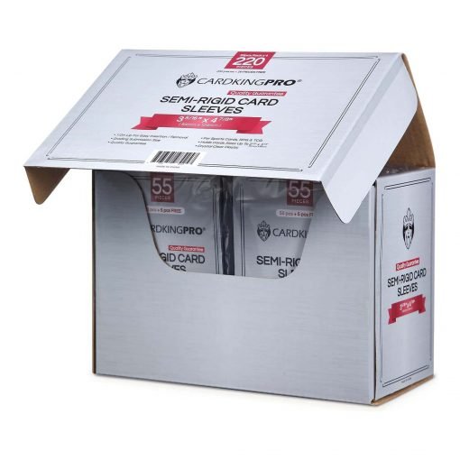 CARDKINGPRO - SEMI-RIGID CARD SLEEVES (84mmx124mm) - 55 Pack