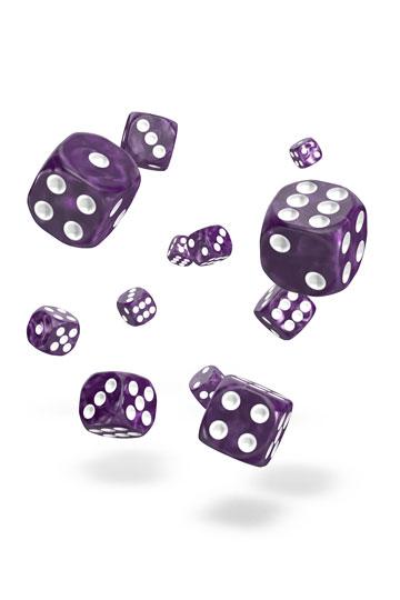 Oakie Doakie Dice D6 Dice 12 mm Marble - Purple (36)