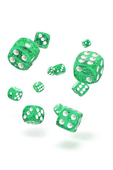 Oakie Doakie Dice D6 Dice 12 mm Speckled - Green (36)