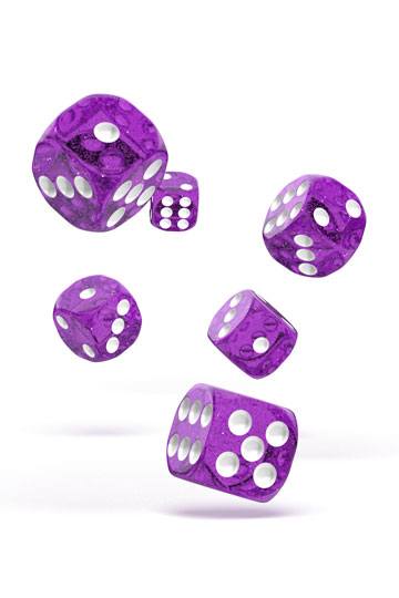 Oakie Doakie Dice D6 Dice 16 mm Speckled - Purple (12)