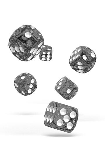 Oakie Doakie Dice D6 Dice 16 mm Speckled - Black (12)